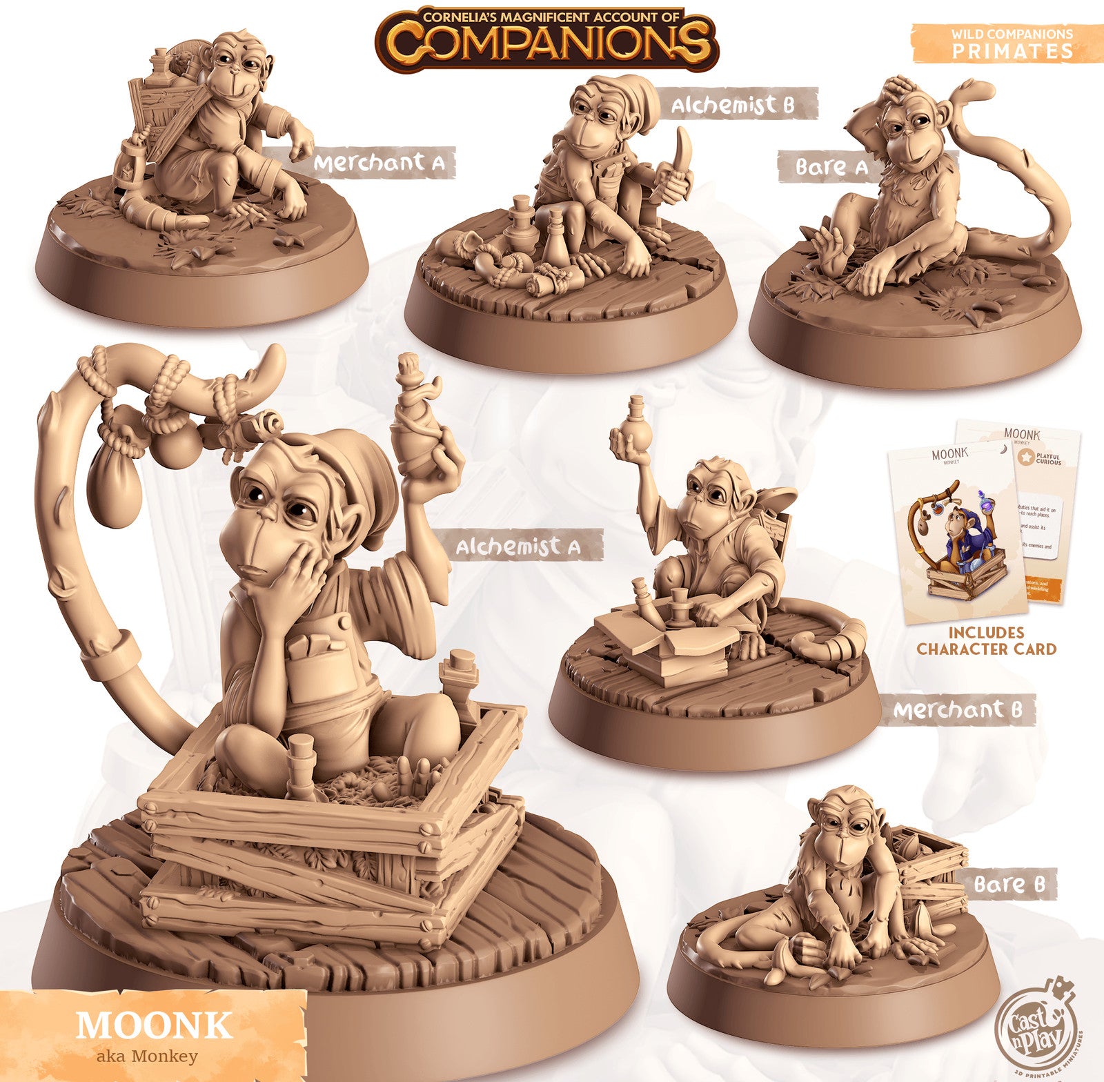 Moonk Monkey Companion miniature