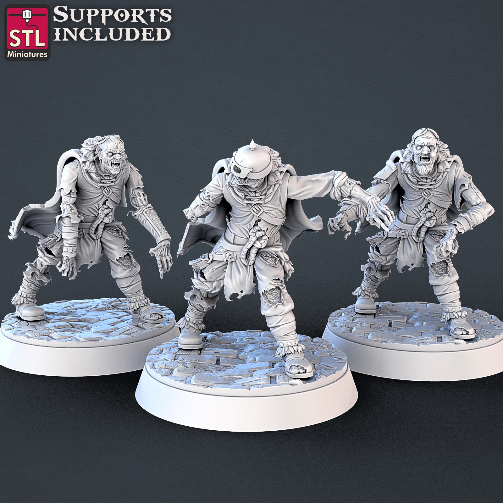 Undead warriors sets B and C miniatures