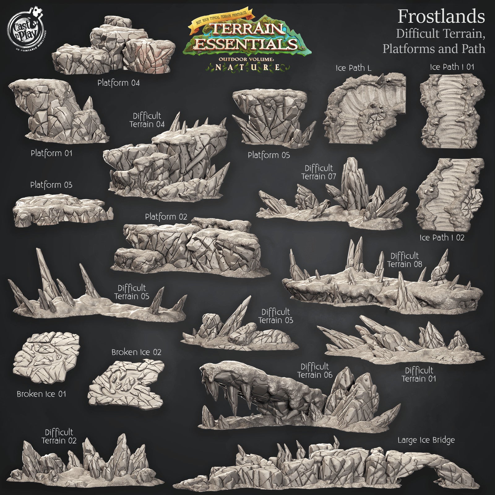 Difficult Terrain, Platforms and Path Frostlands