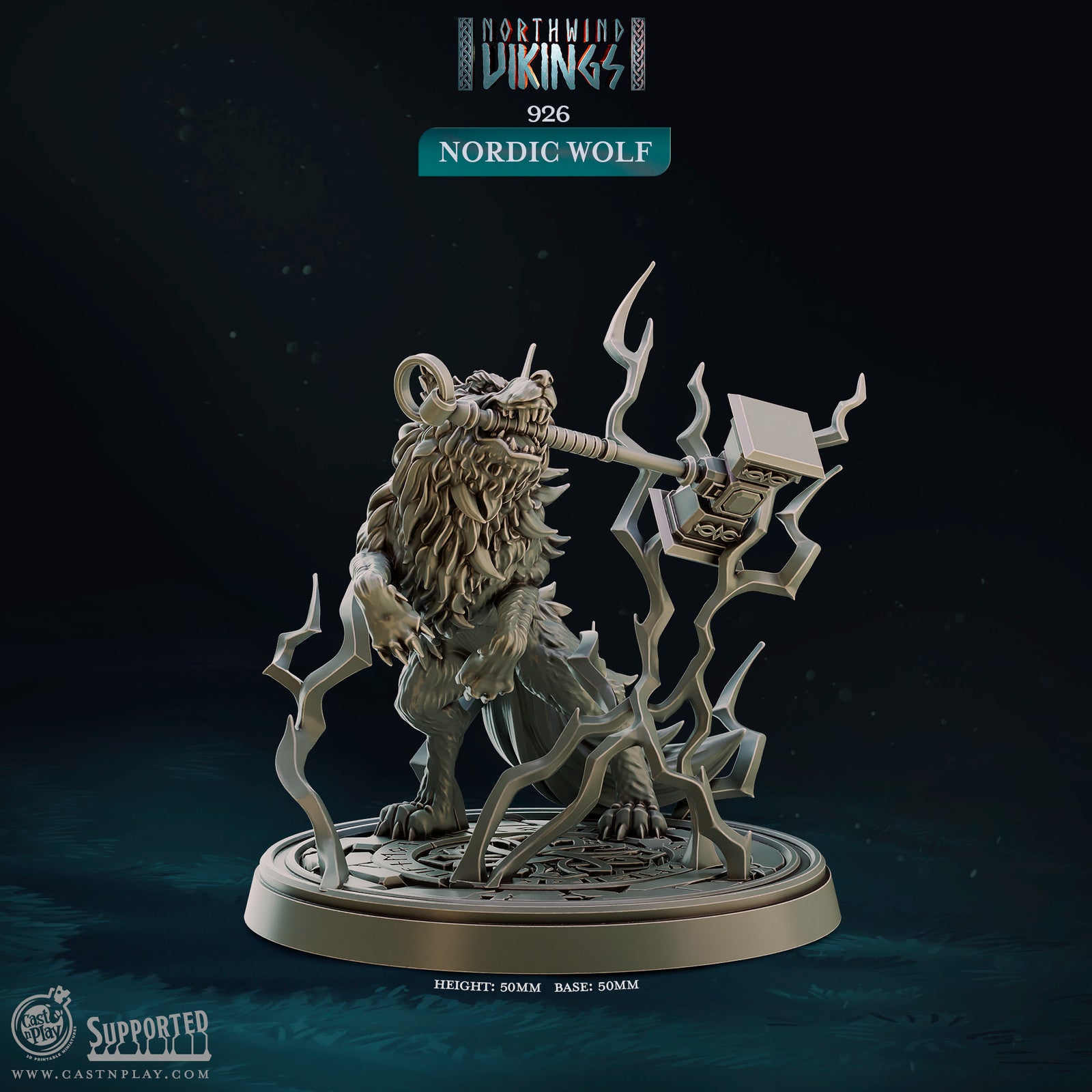 Nordic Wolf Northwind Vikings miniature