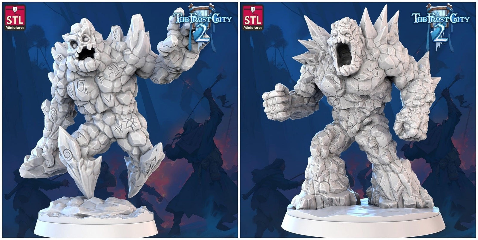 Granite Golems 28mm resin miniature set