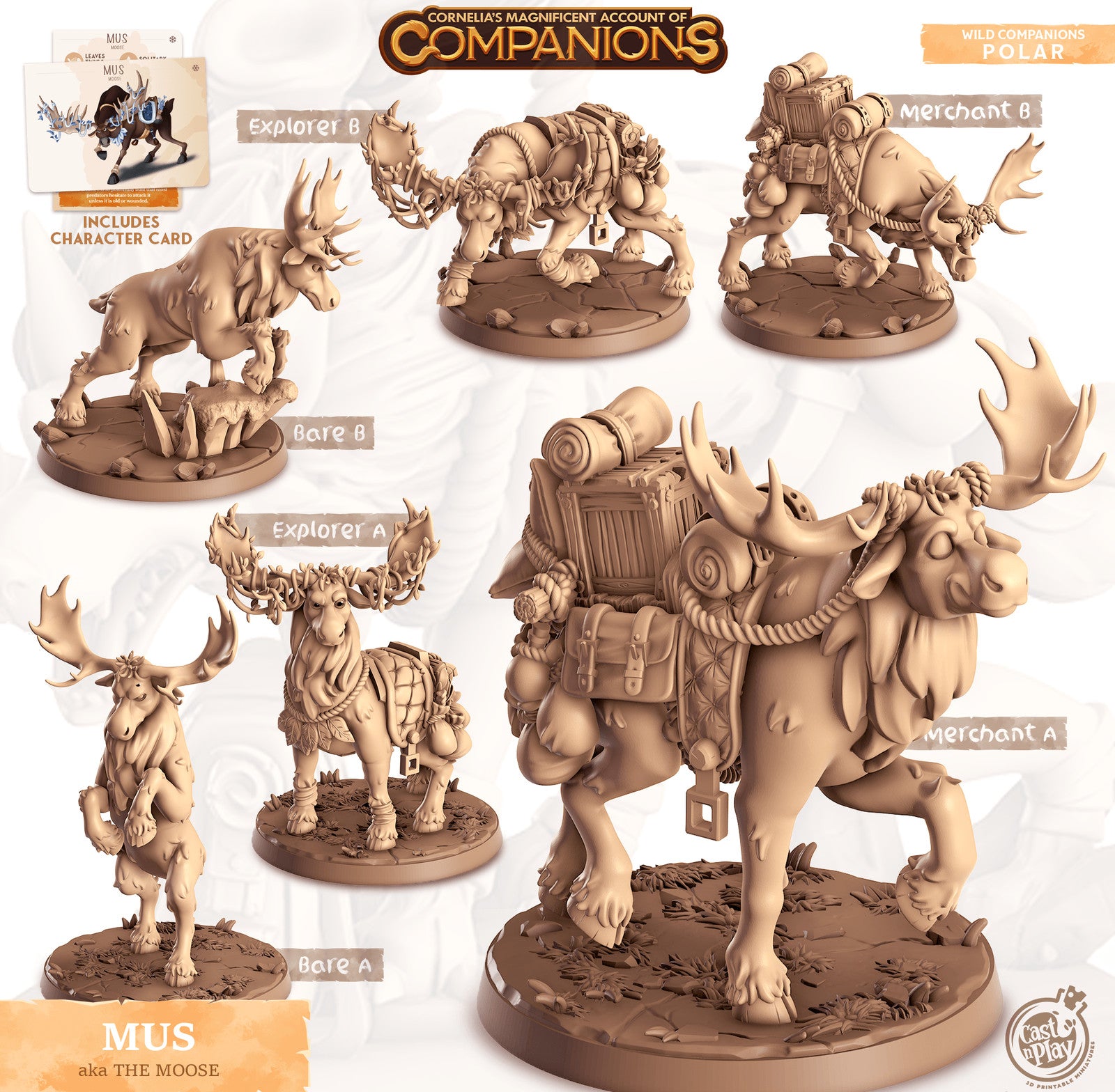 Mus Moose Companion miniature