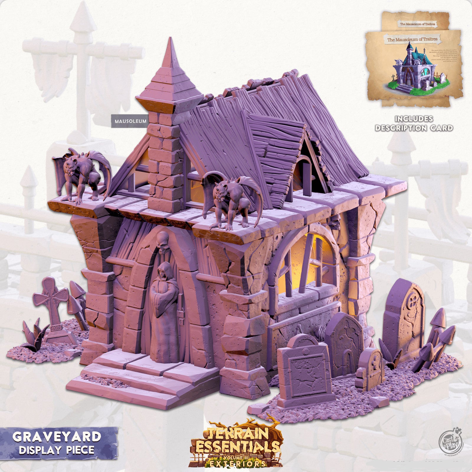 Mausoleum Display Piece – Graveyard
