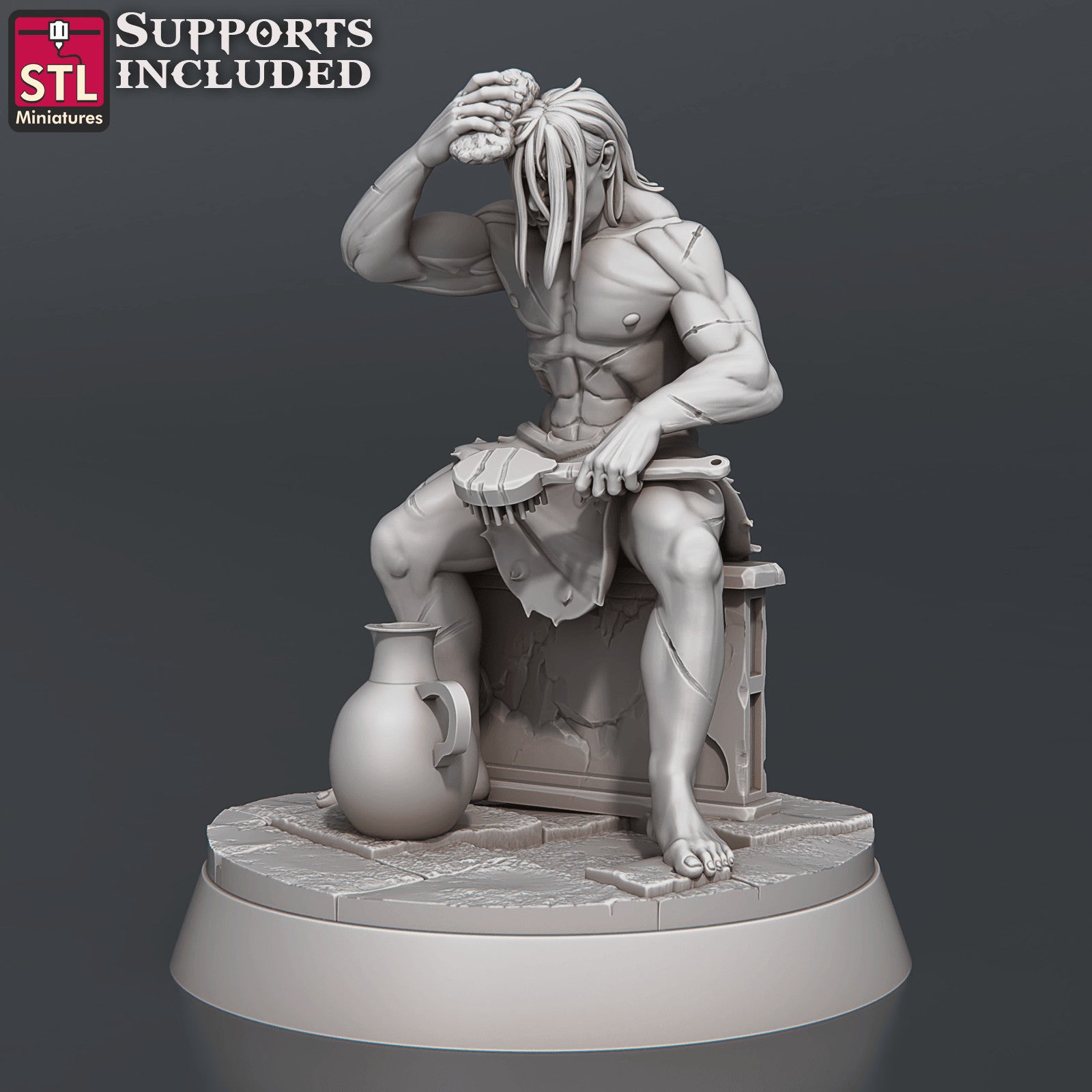 Bathhouse assistants and divan miniatures