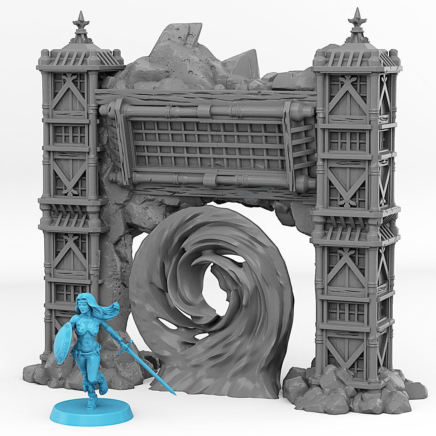 Ancient Asian Temple Portal