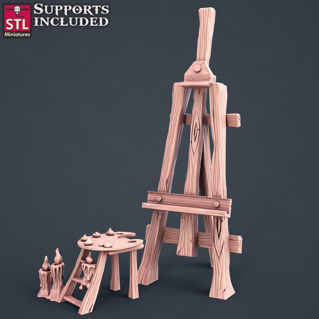 Painter's easel B terrain piece