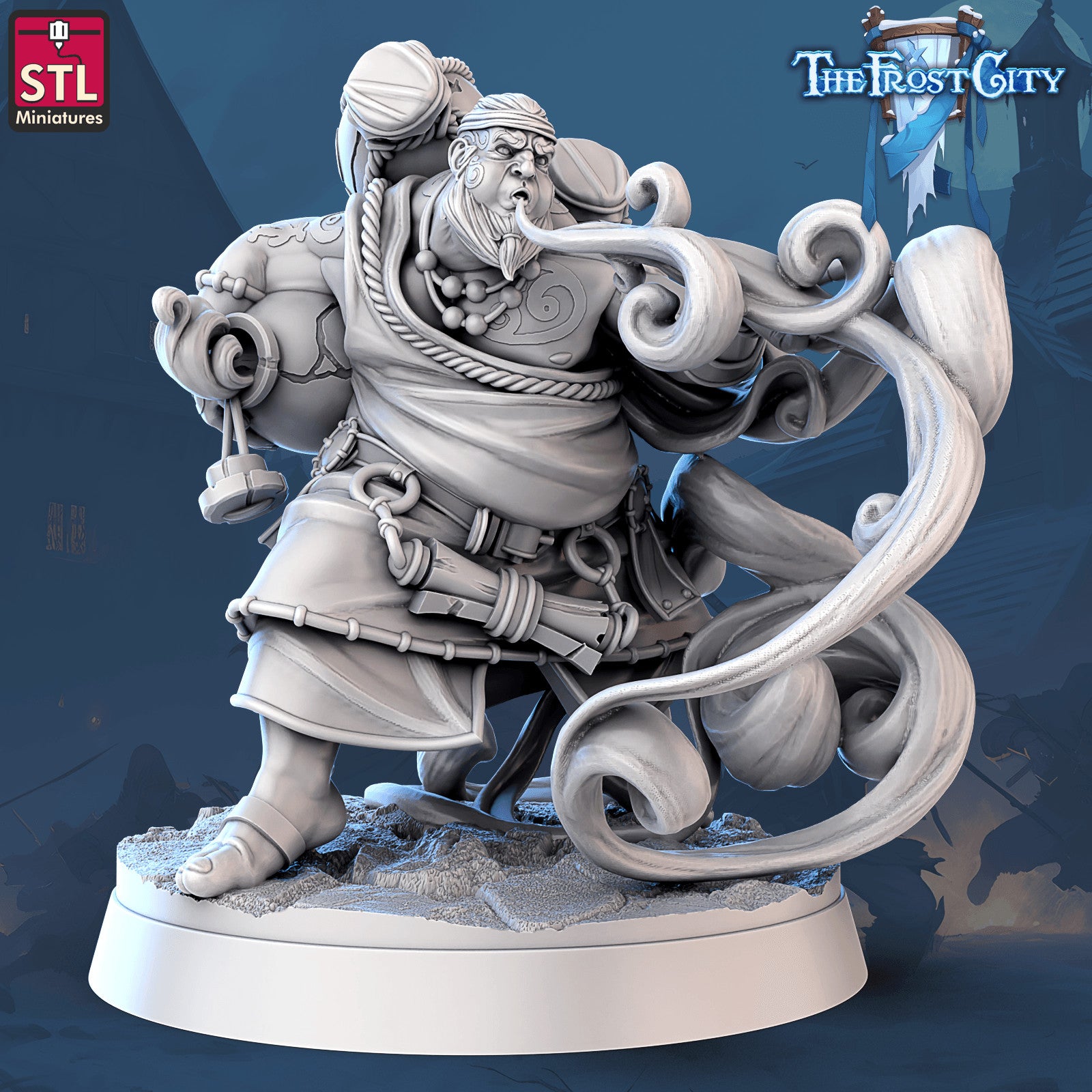 Frost City mage 28mm miniature