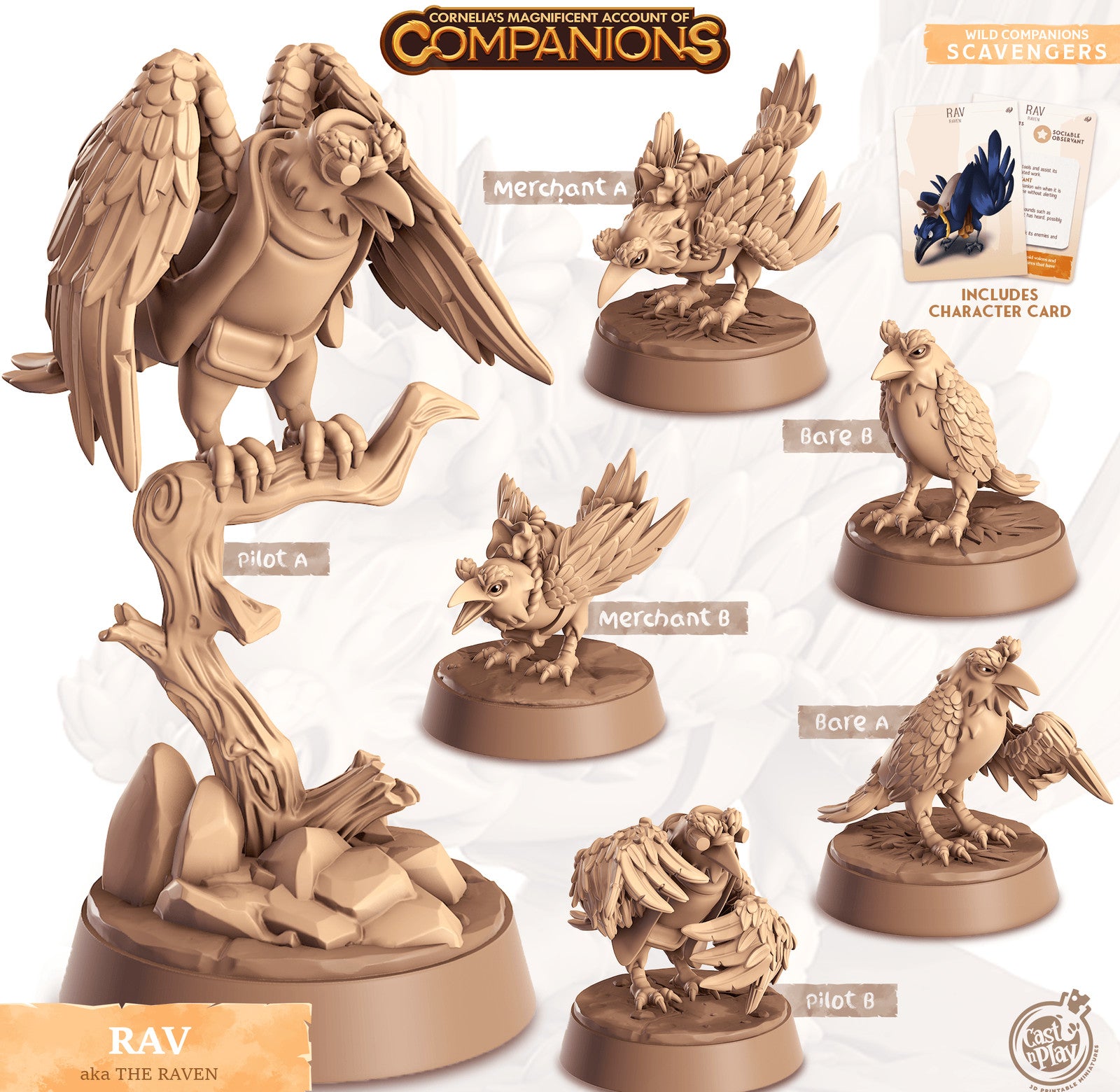 Rav Raven Companion miniature