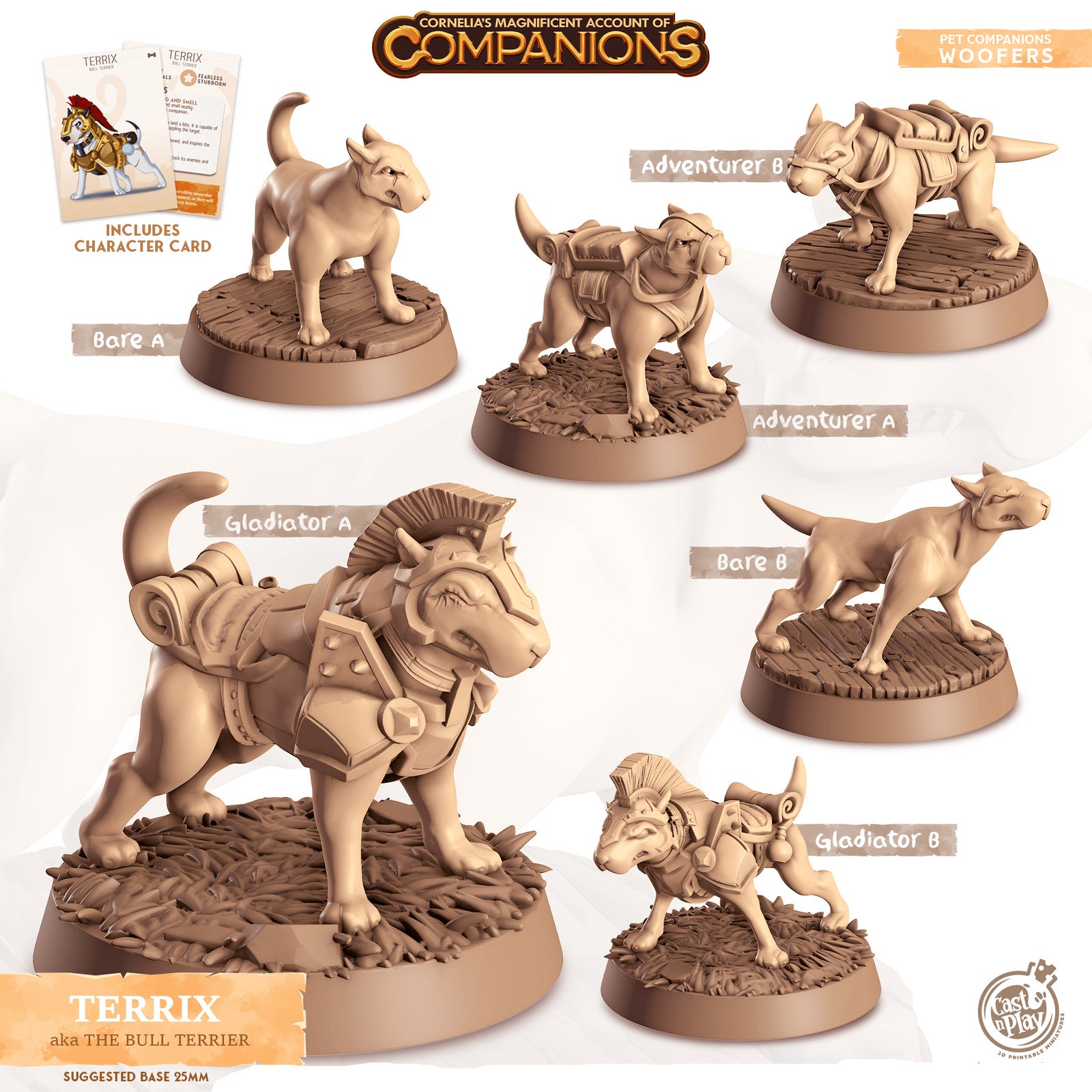 Terrix Bull Terrier Companion miniature