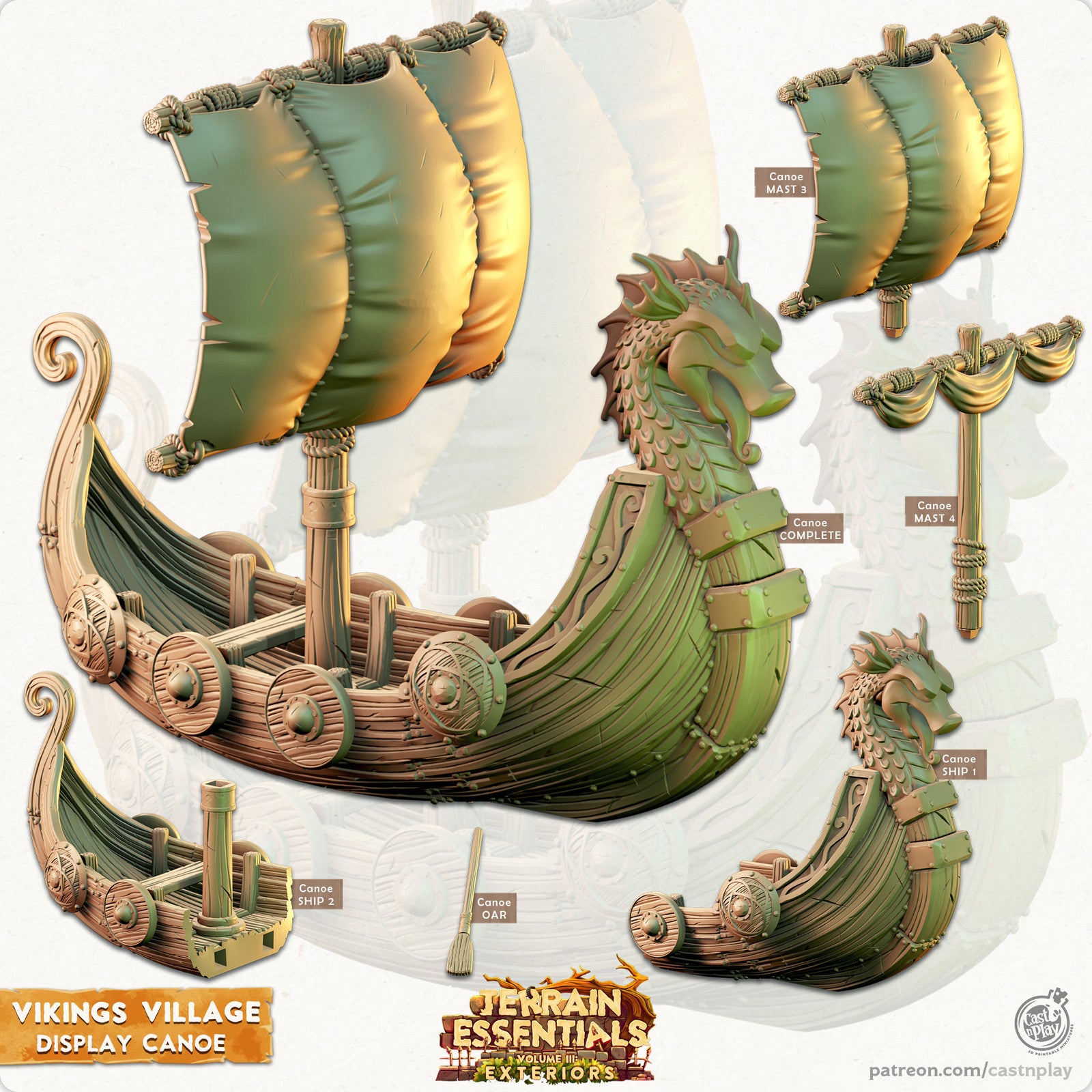 Display Canoe – Vikings Village Set