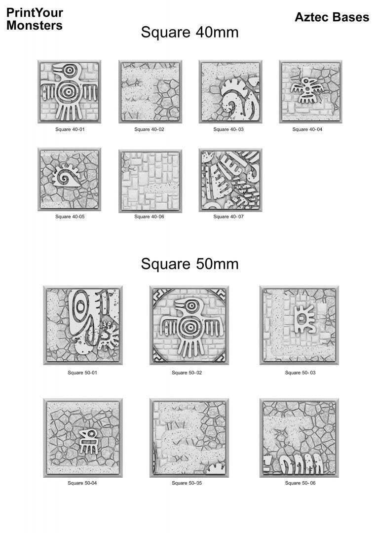 Square Bases Aztec Bases