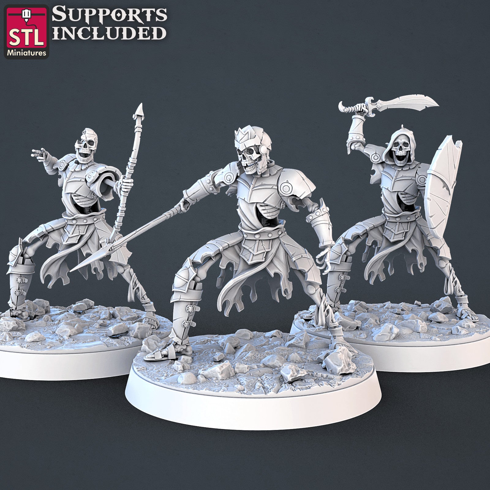 Skeleton warriors set B miniatures