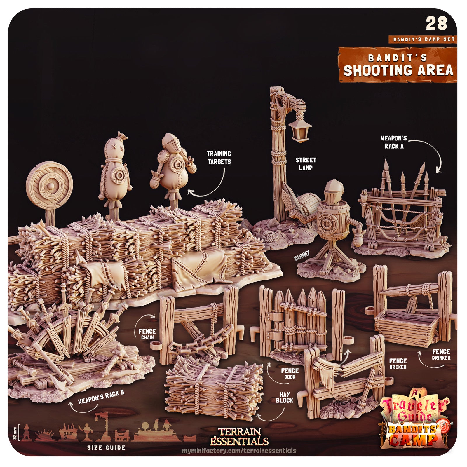 Shooting Area Bandits Camp Terrain Set