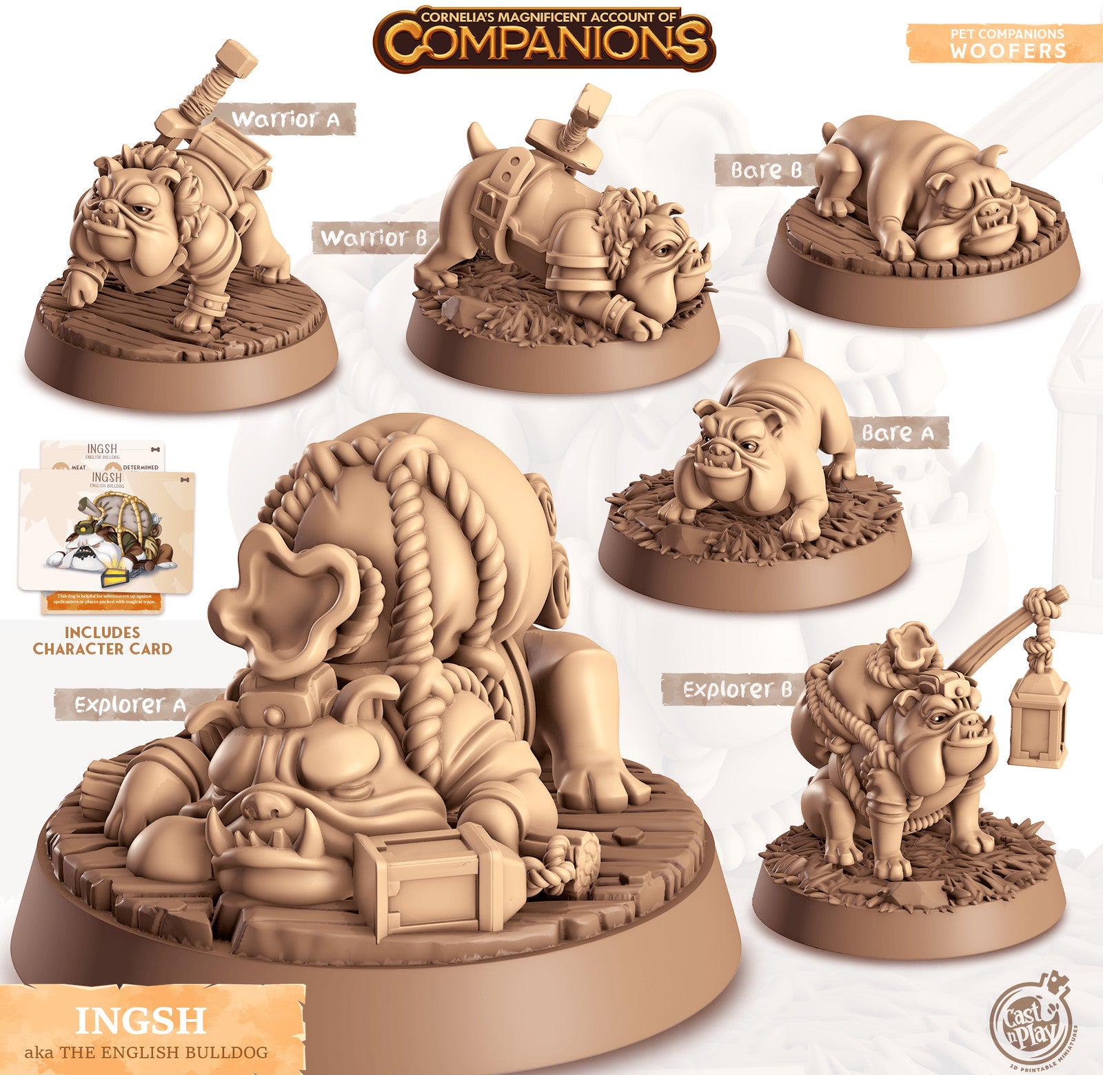 Ingsh English Bulldog Companion miniature