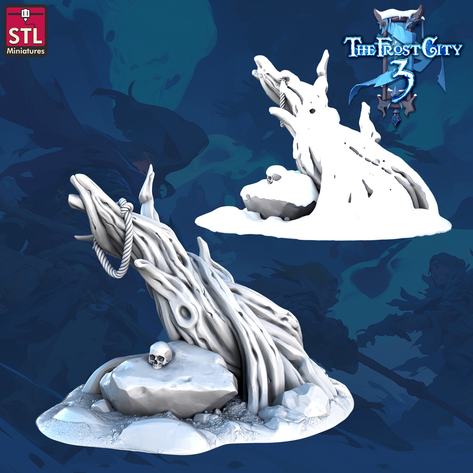 Tree B 28mm resin terrain piece