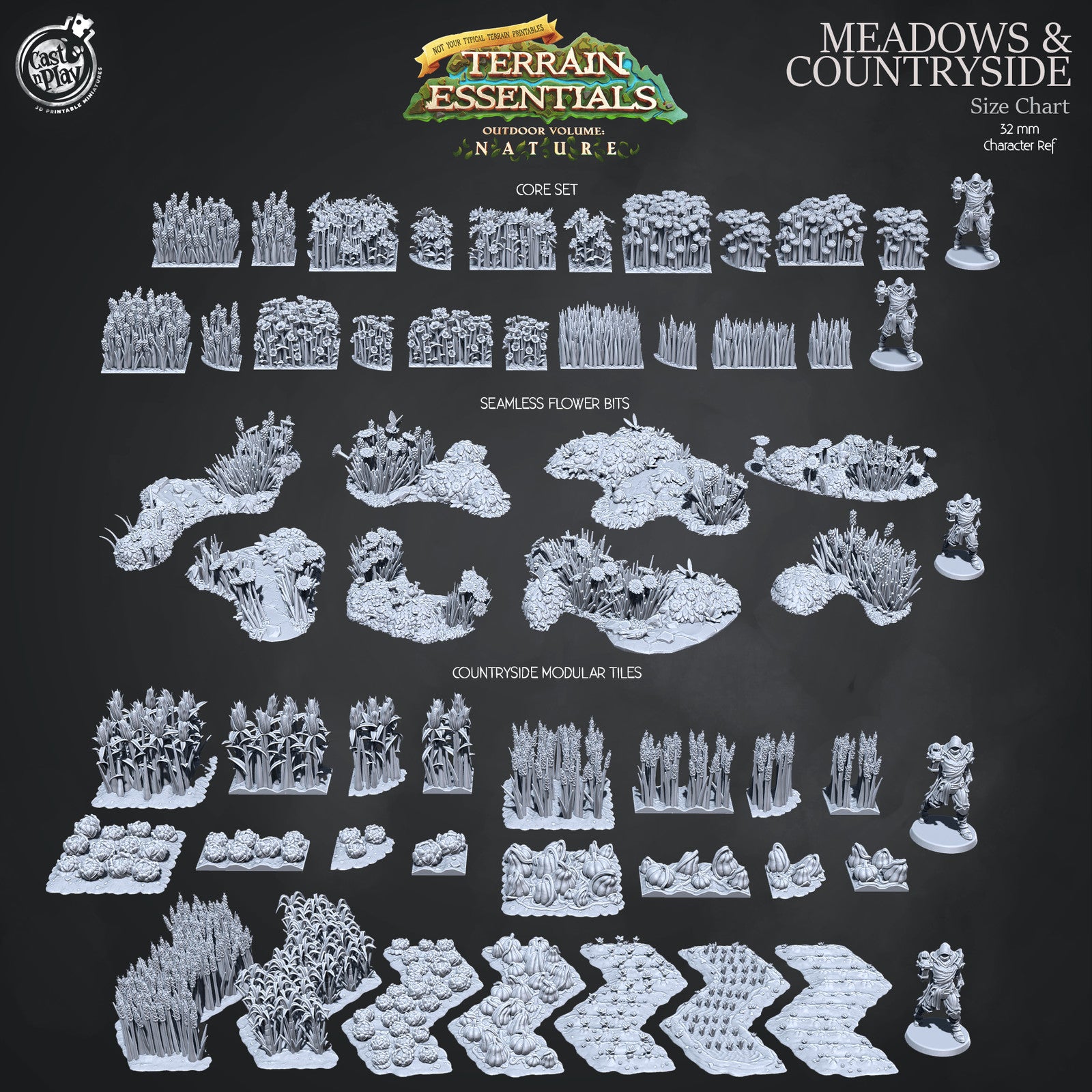 Nature Meadows and Countryside Terrain
