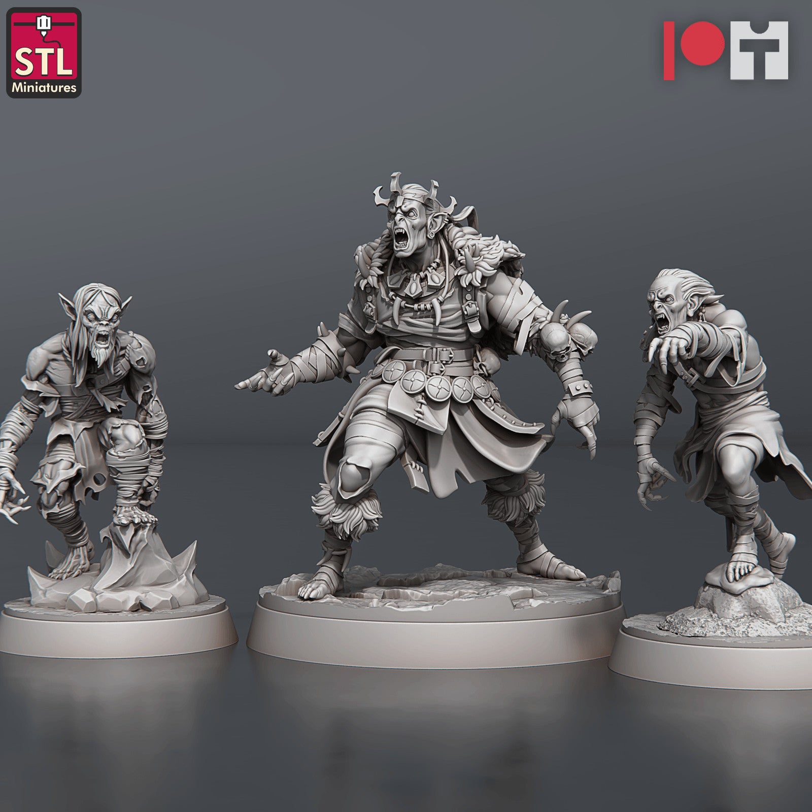 Ghoul King 28mm resin miniature set