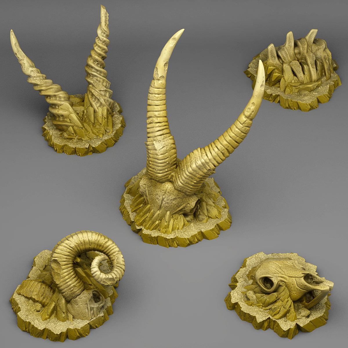 Buried Ram Skeletons