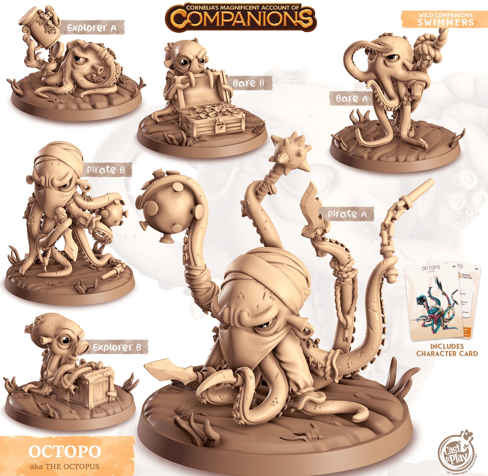 Oktopo Octopus Companion miniature