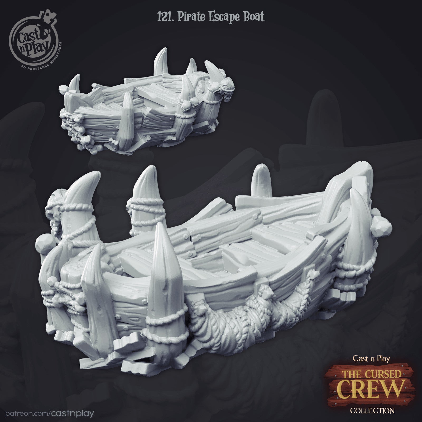 Undead Pirate Escape Boat