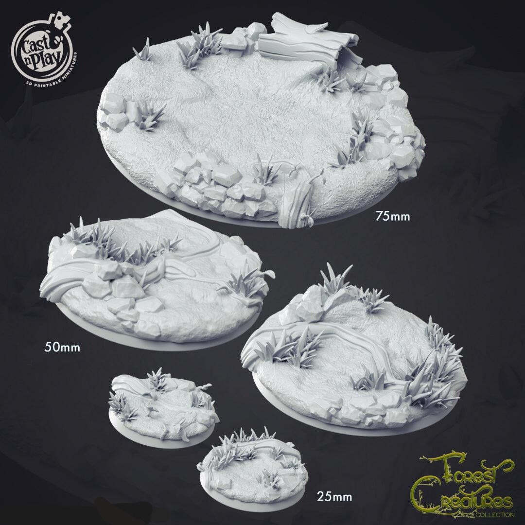 Cast n Play Forest Creature Bases