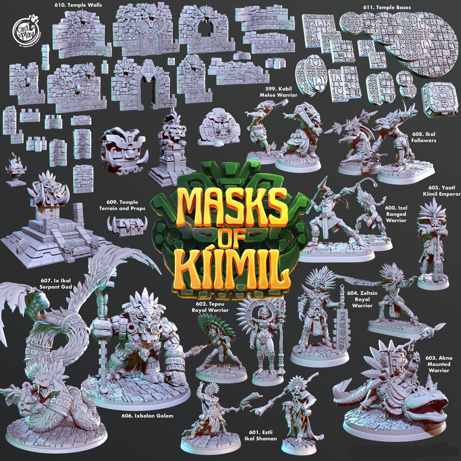 Temple Bases – Masks of Kiimil