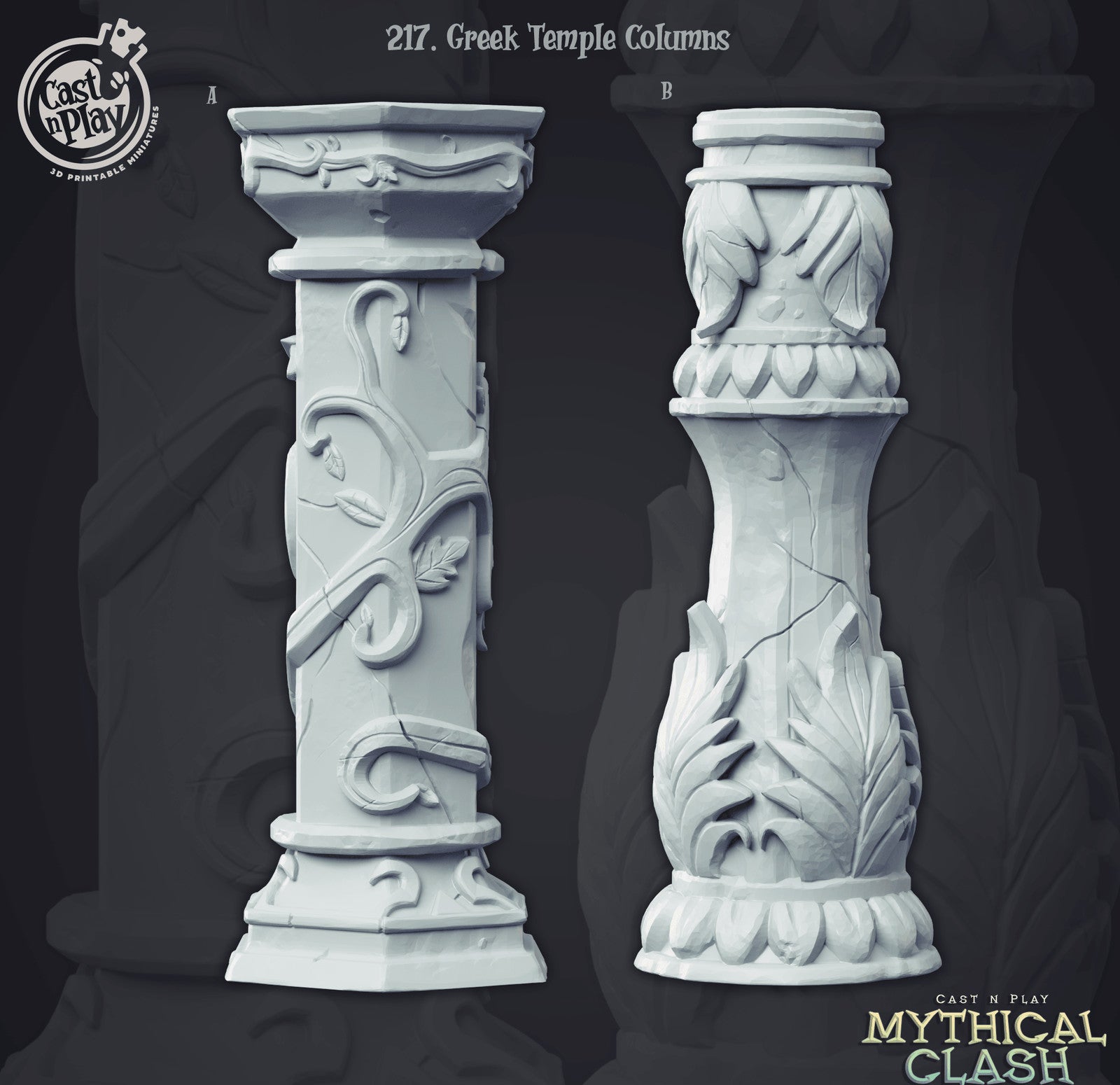 Greek Temple Columns – Mythical Clash Collection