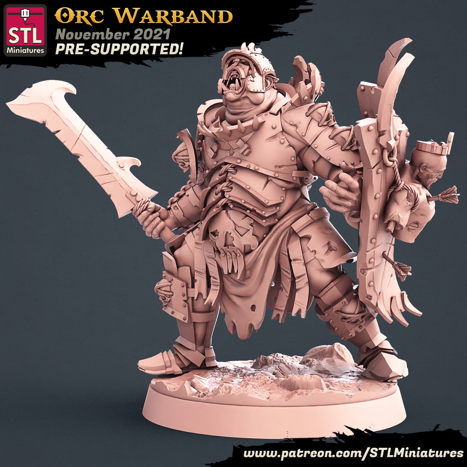 Orc warchief miniature