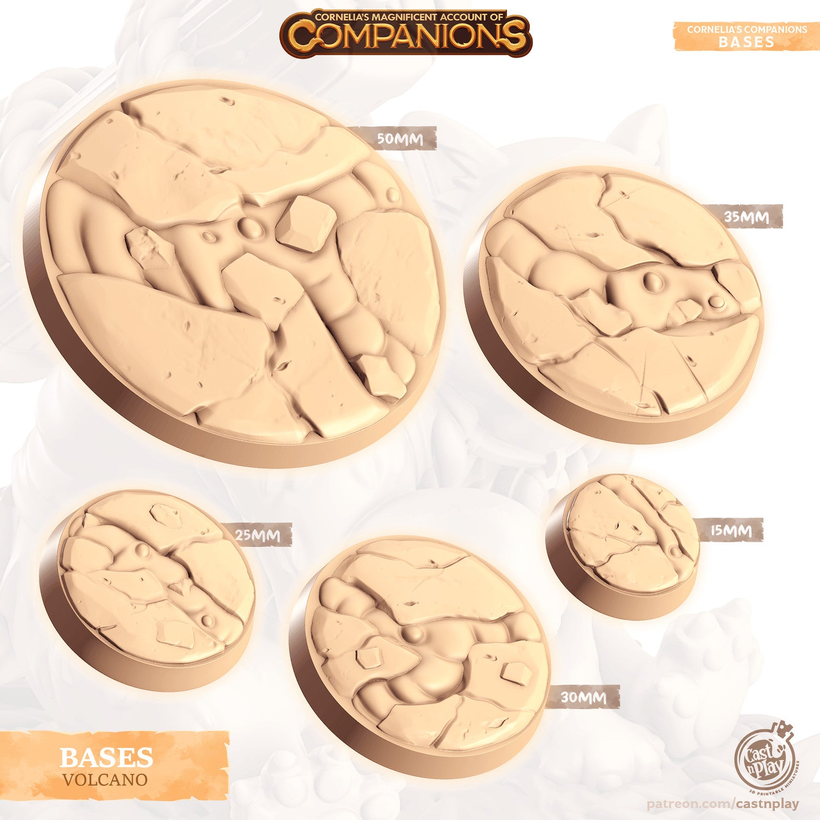 Cast n Play Volcano Companion's Bases Master Pack