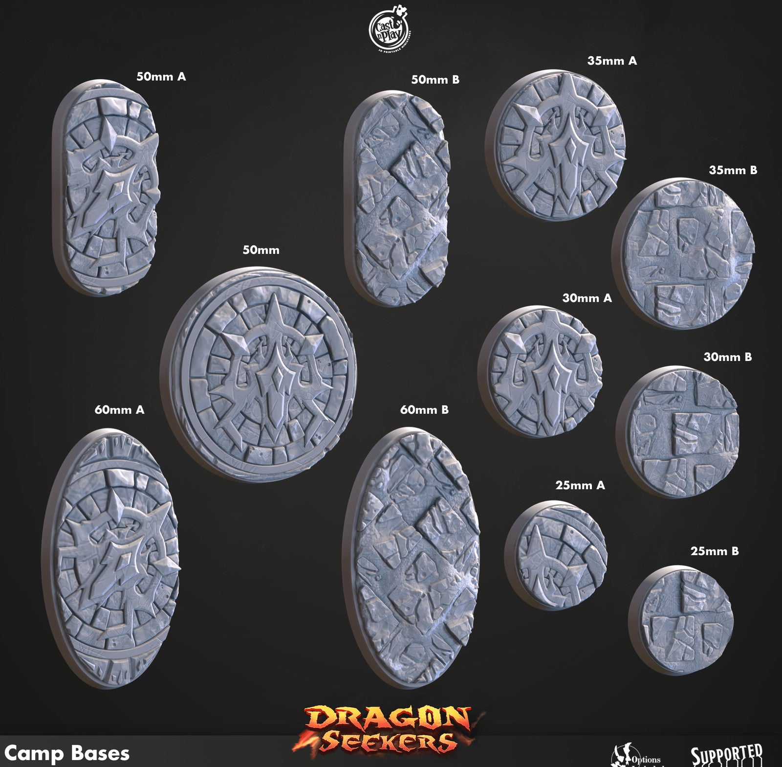 Cast n Play Dragonian Camp Bases Set