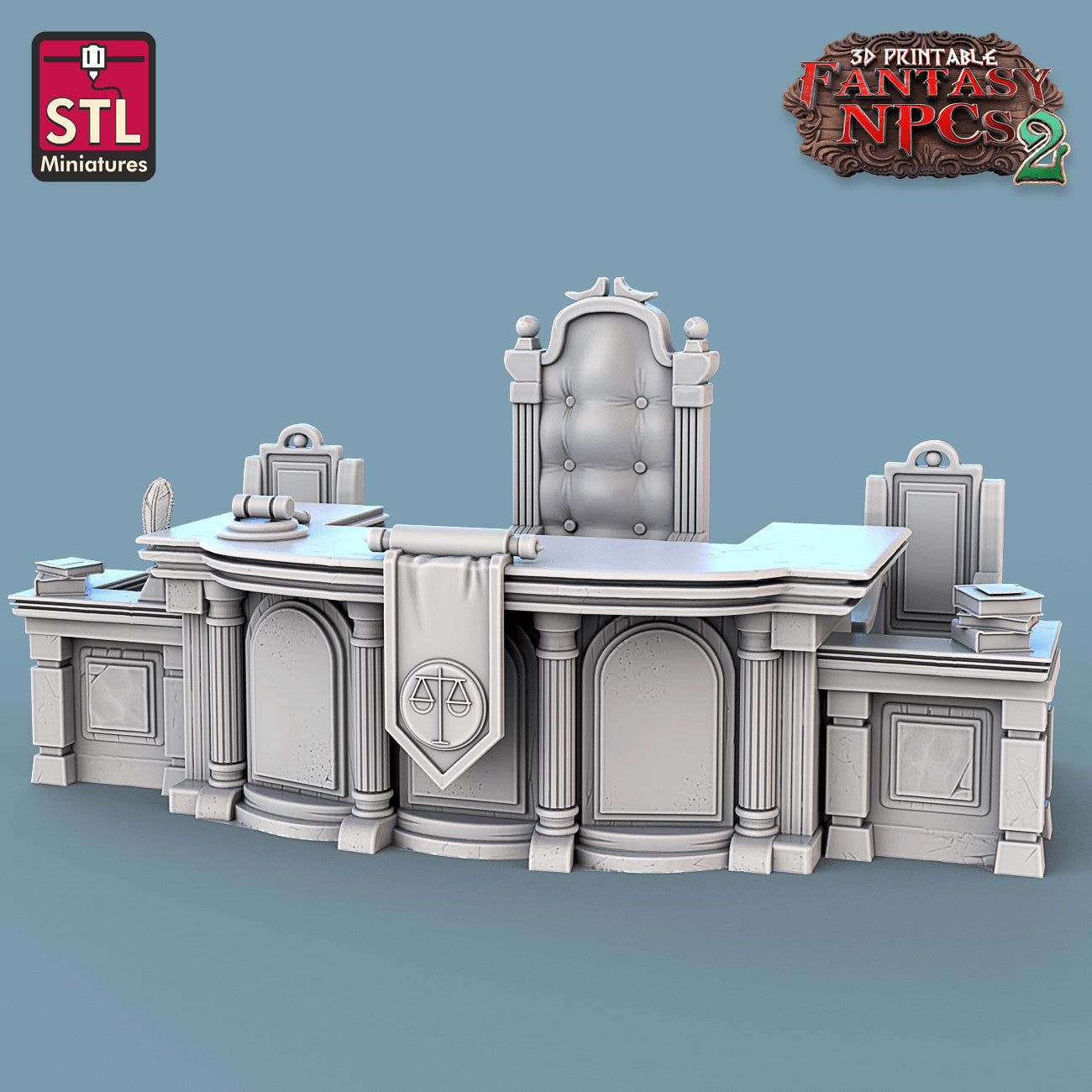 Accused platform and lectern terrain pieces