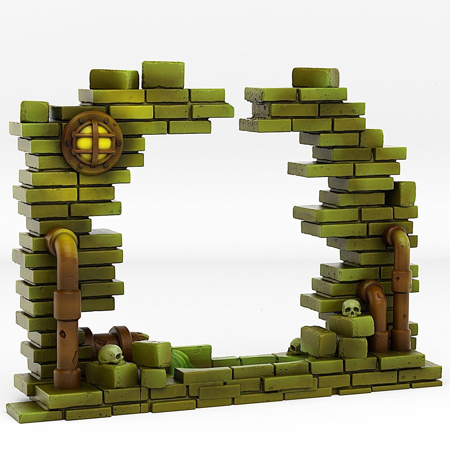 Sewer Portal With Its Toxic Liquid Effect