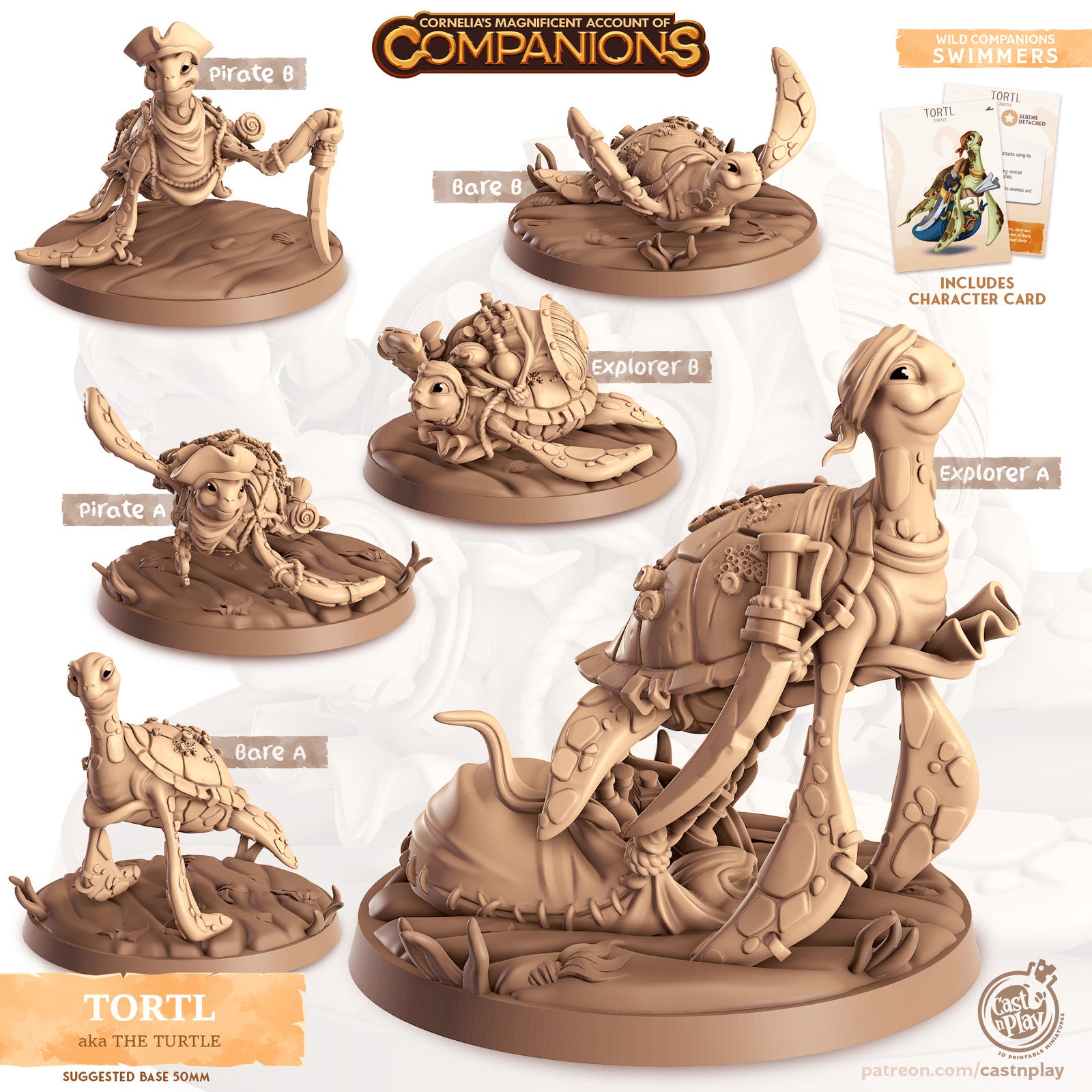 Tortl Turtle Companion miniature
