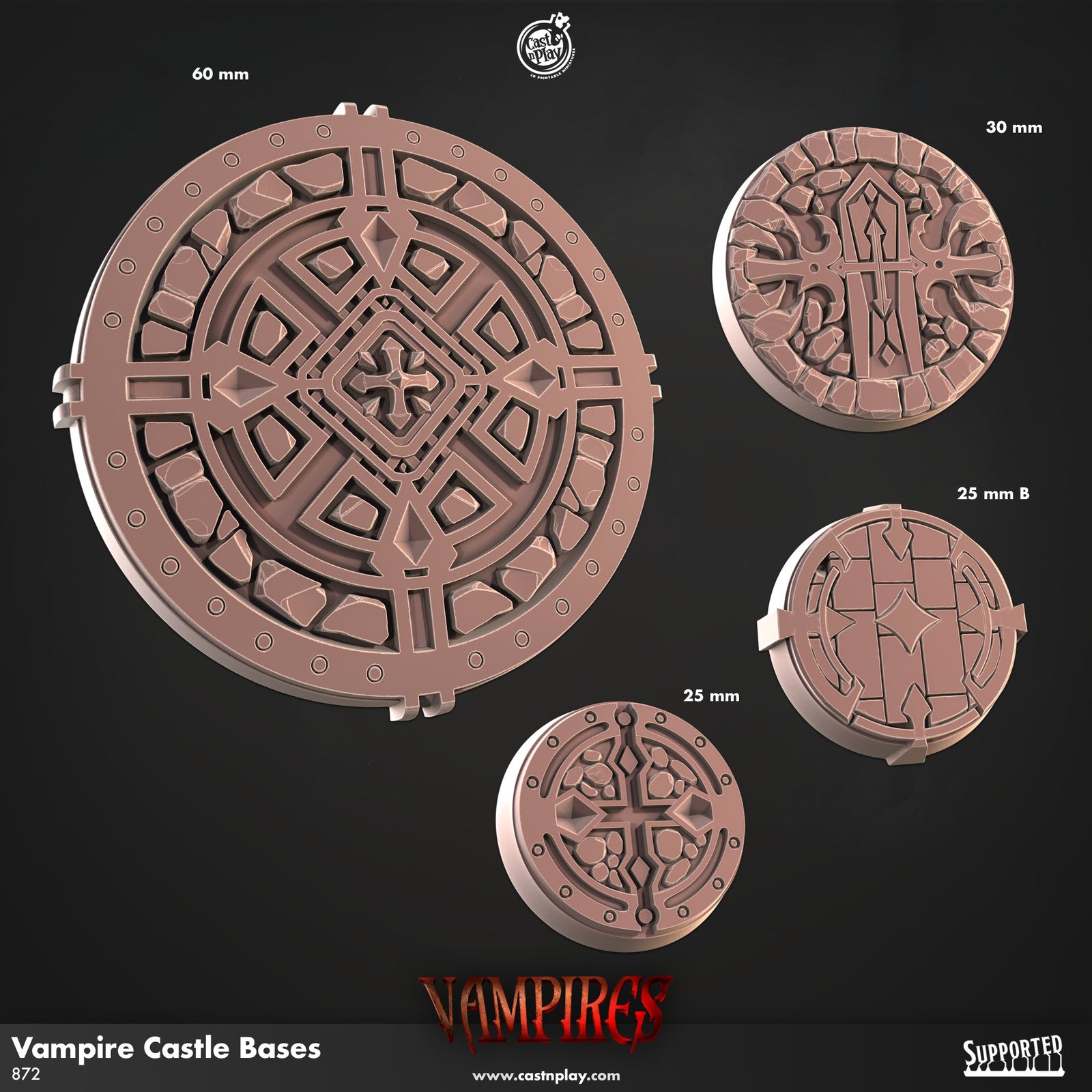 Cast n Play Vampire Castle Bases