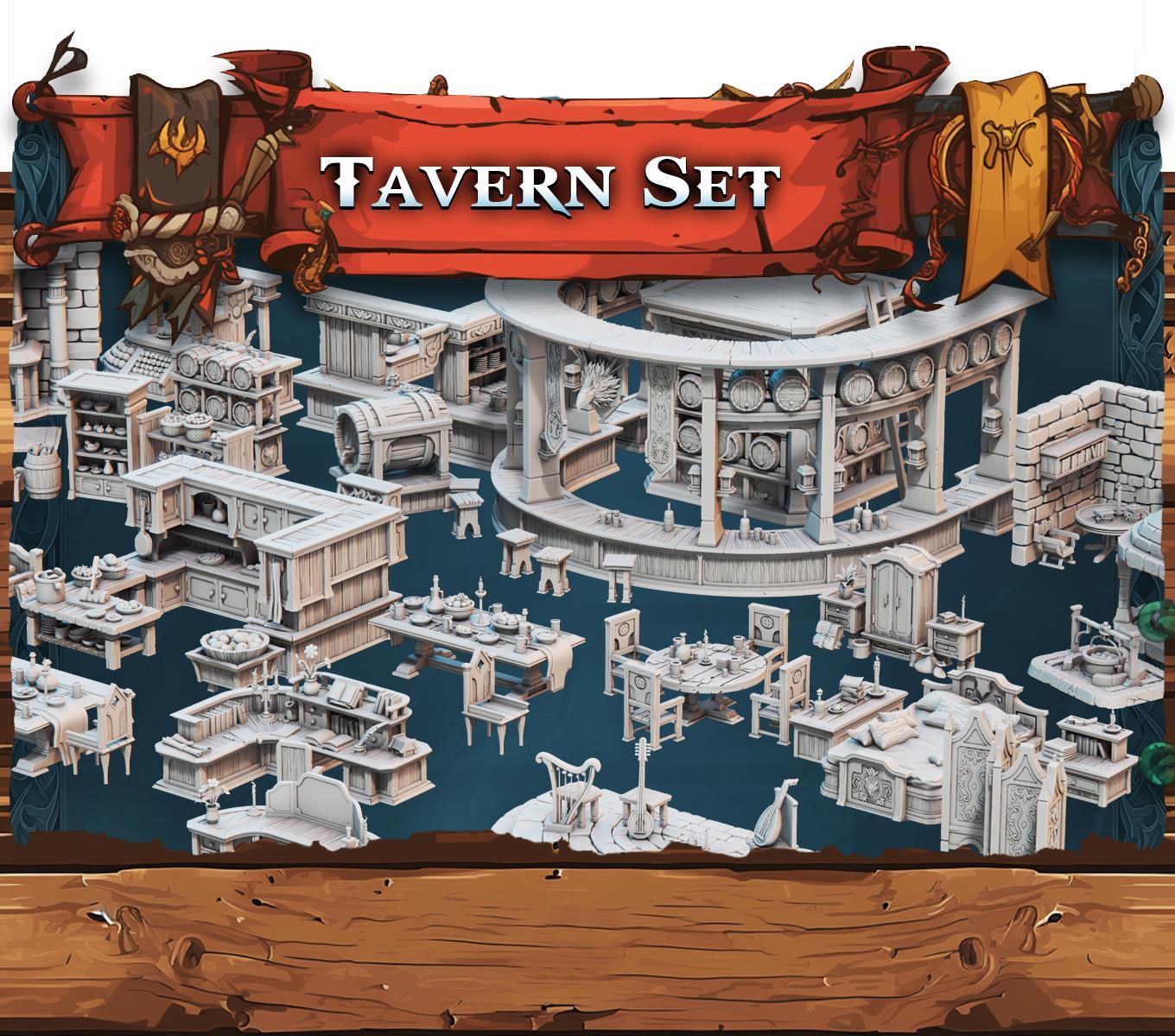 Fantasy Props 2 Tavern 28mm resin scenery set