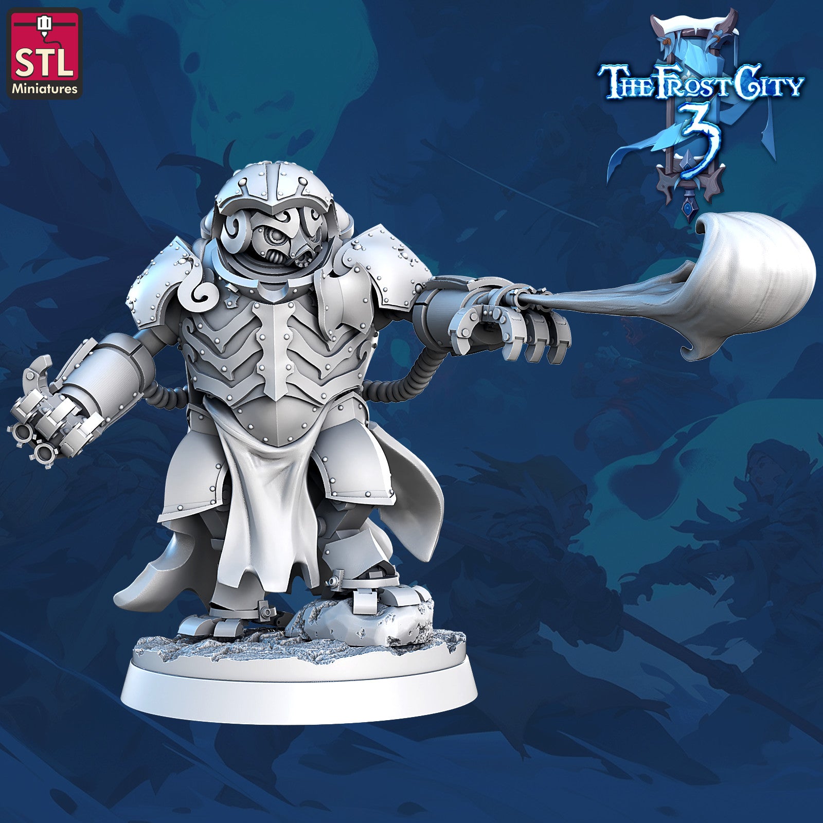 Fire Flinger Construct 28mm resin miniature, unpainted