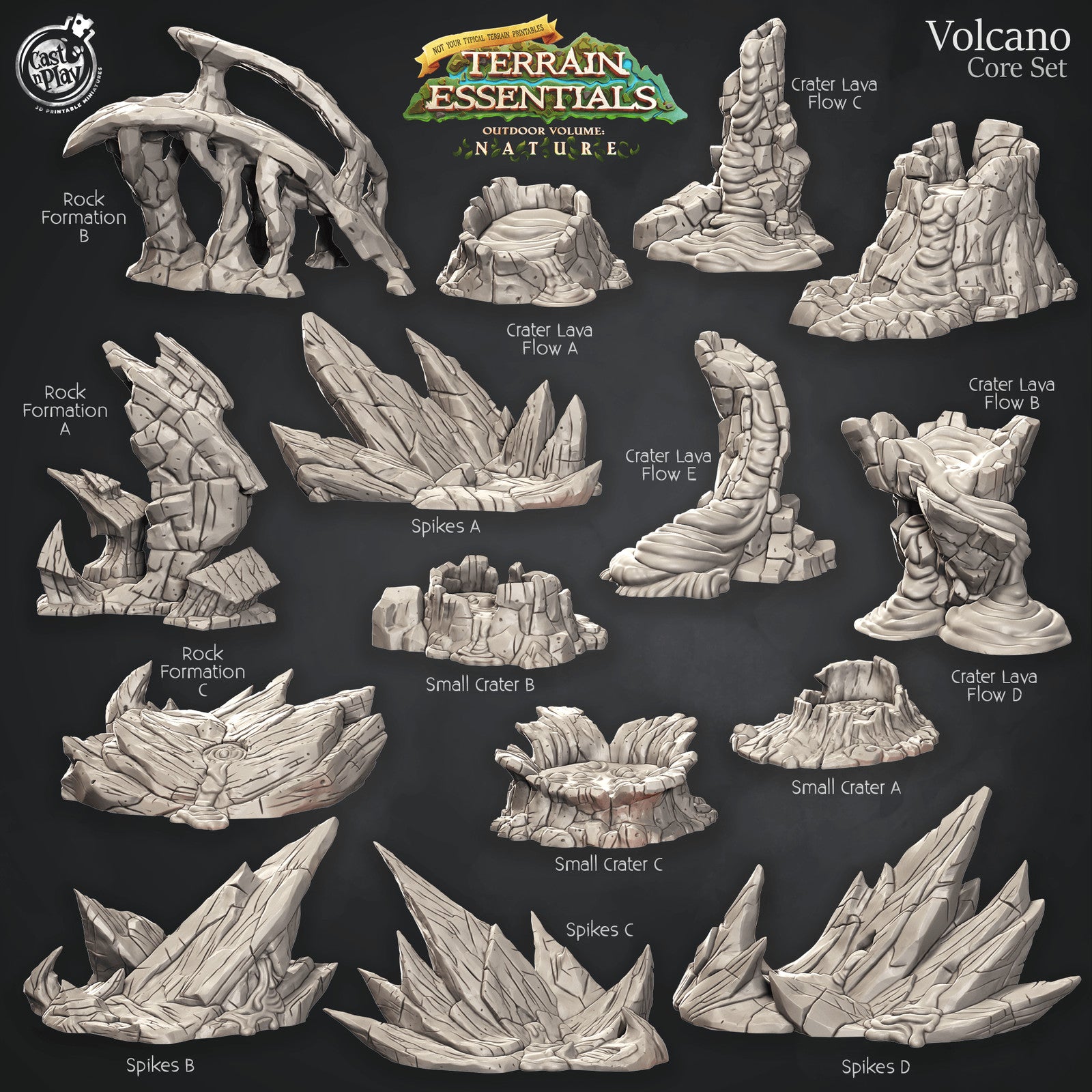 Nature Volcano Terrain - Volcano Core