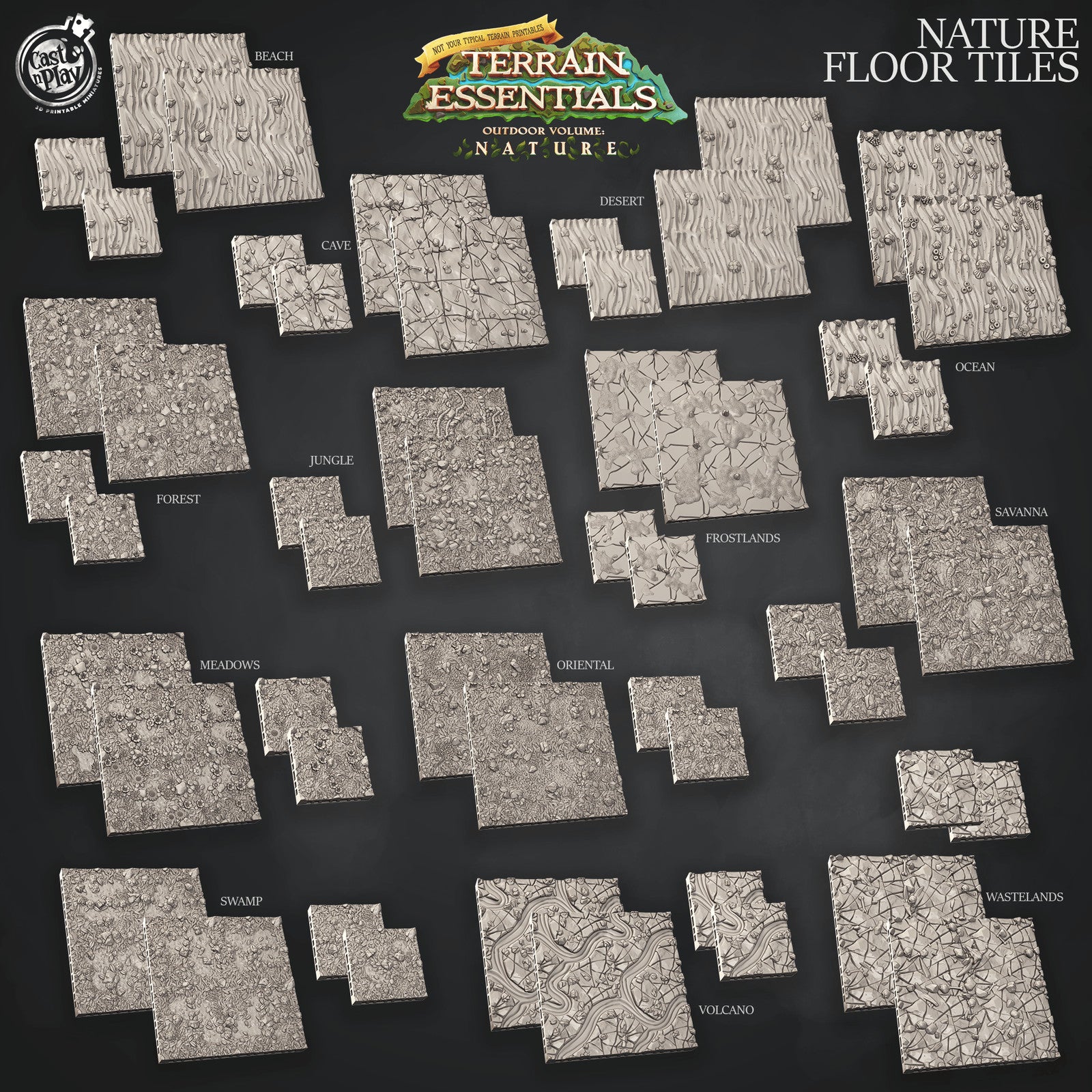 Nature Floor Tiles Set