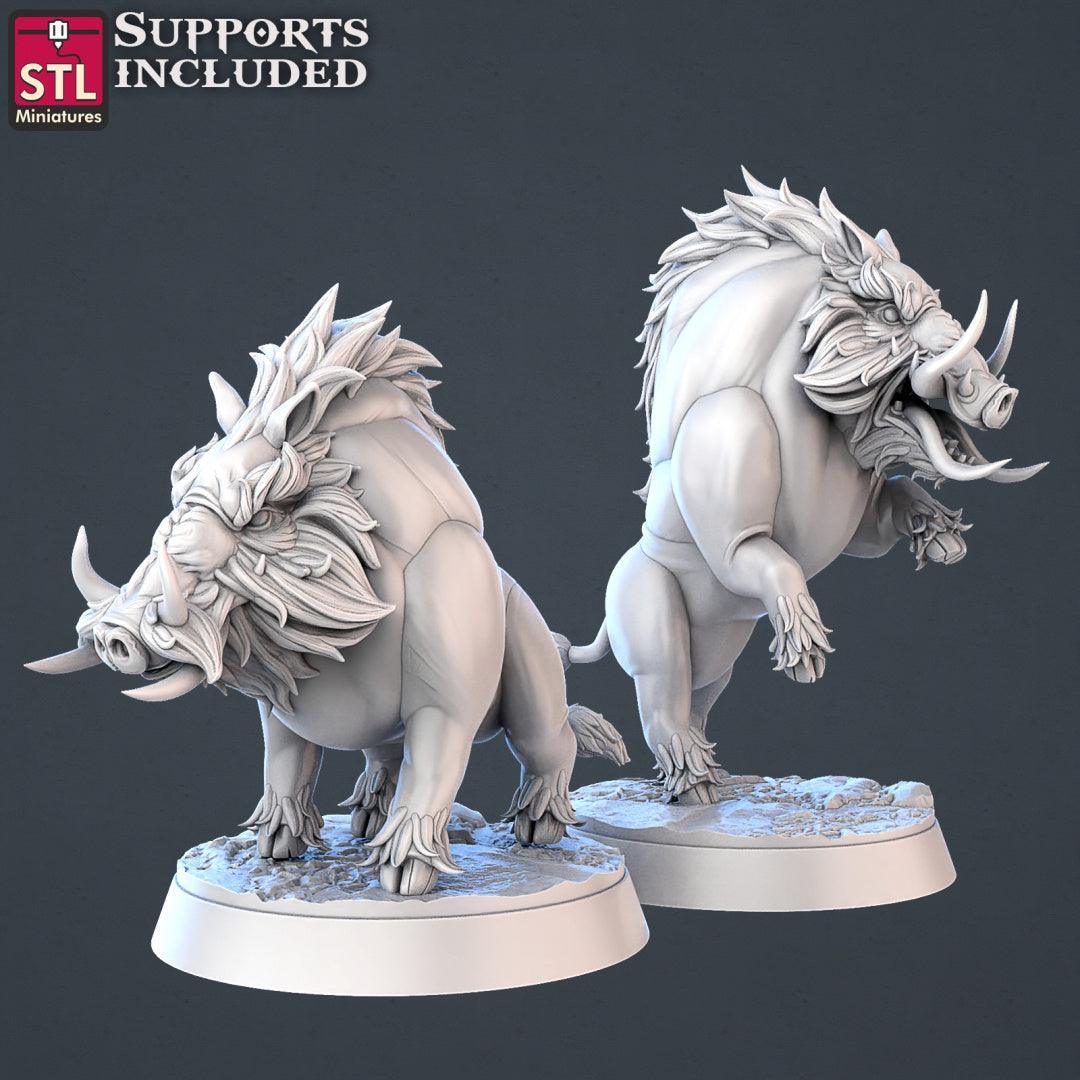 Wild Boars 3D printed 28mm miniatures