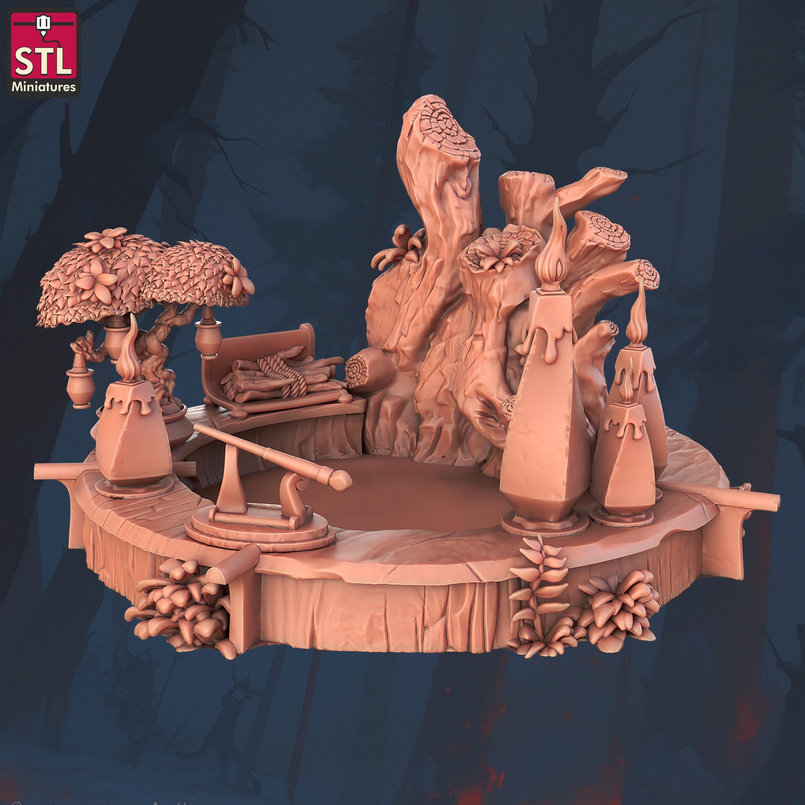 Magic crystal lamp 28mm scenery