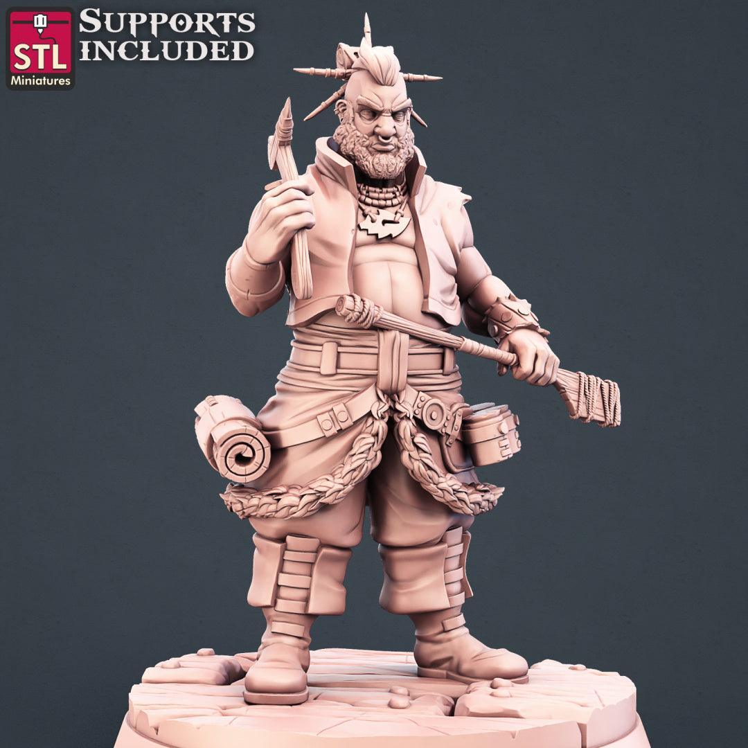 Tattoo artist stretcher 28mm scenery piece