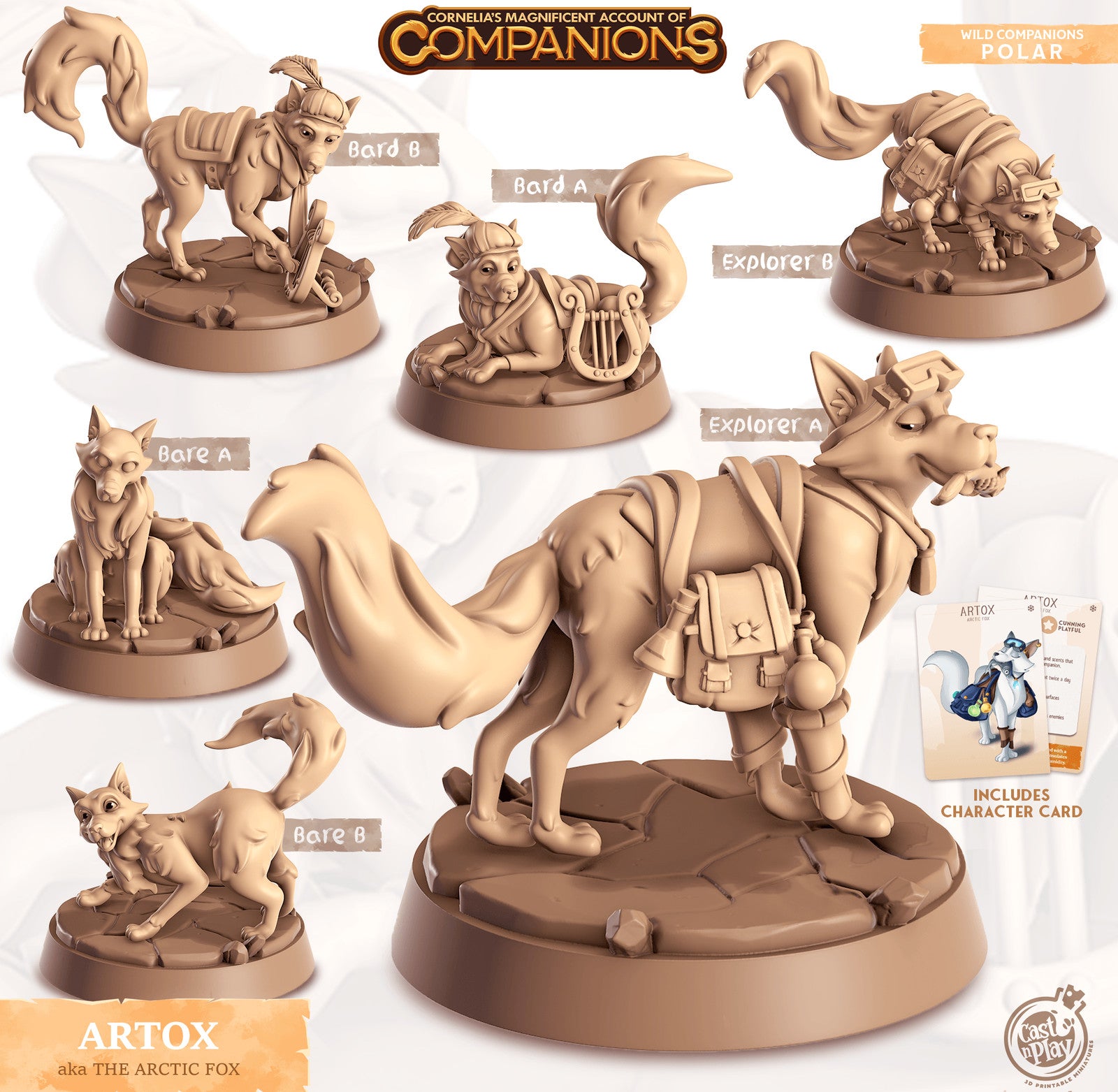 Artox Arctic Fox Companion miniature