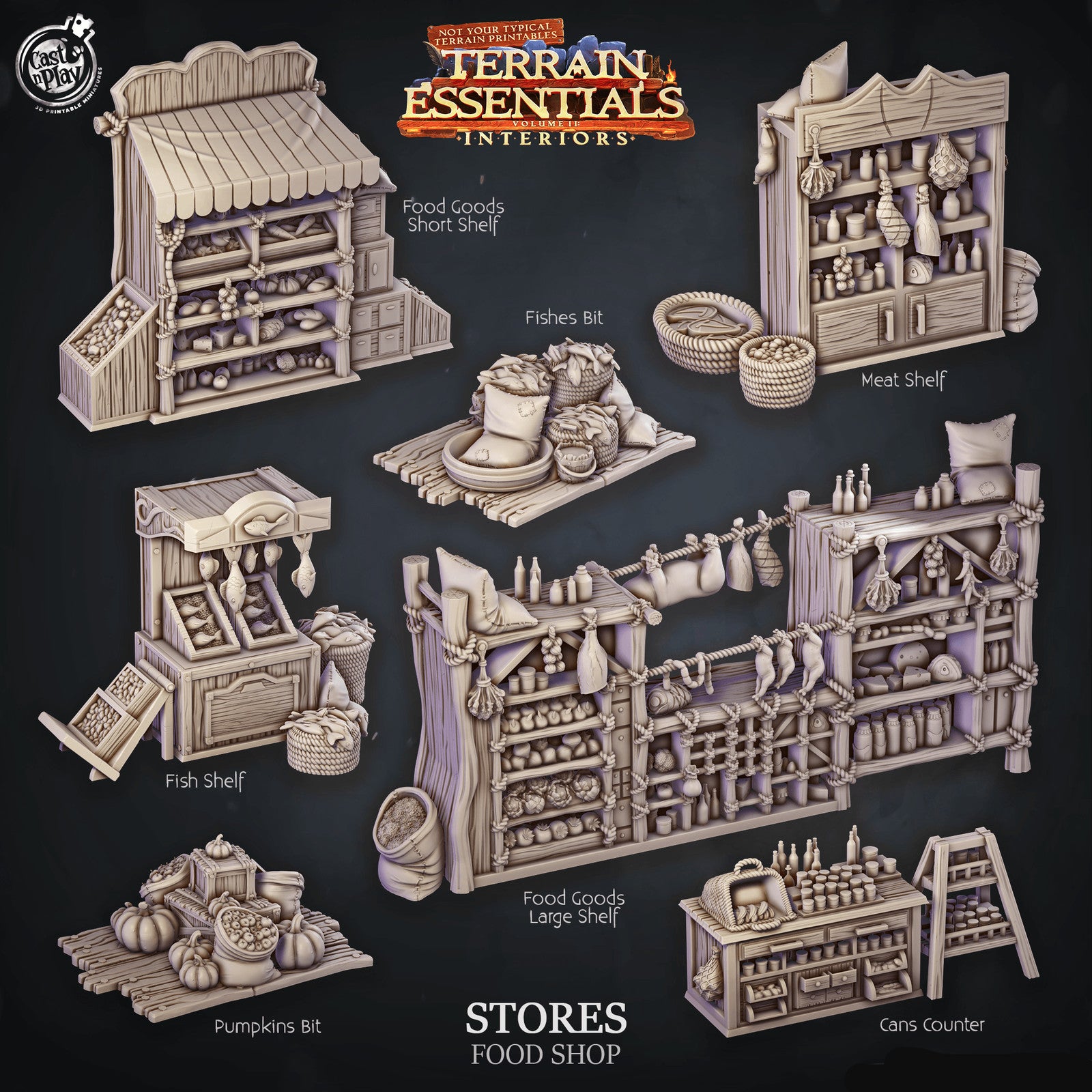 Food Shop terrain set