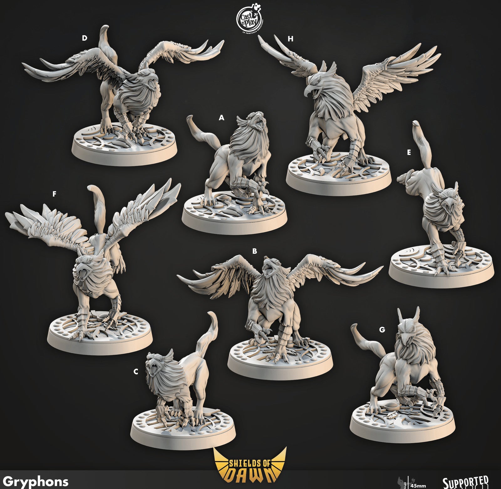 Gryphons Shields of Dawn miniatures