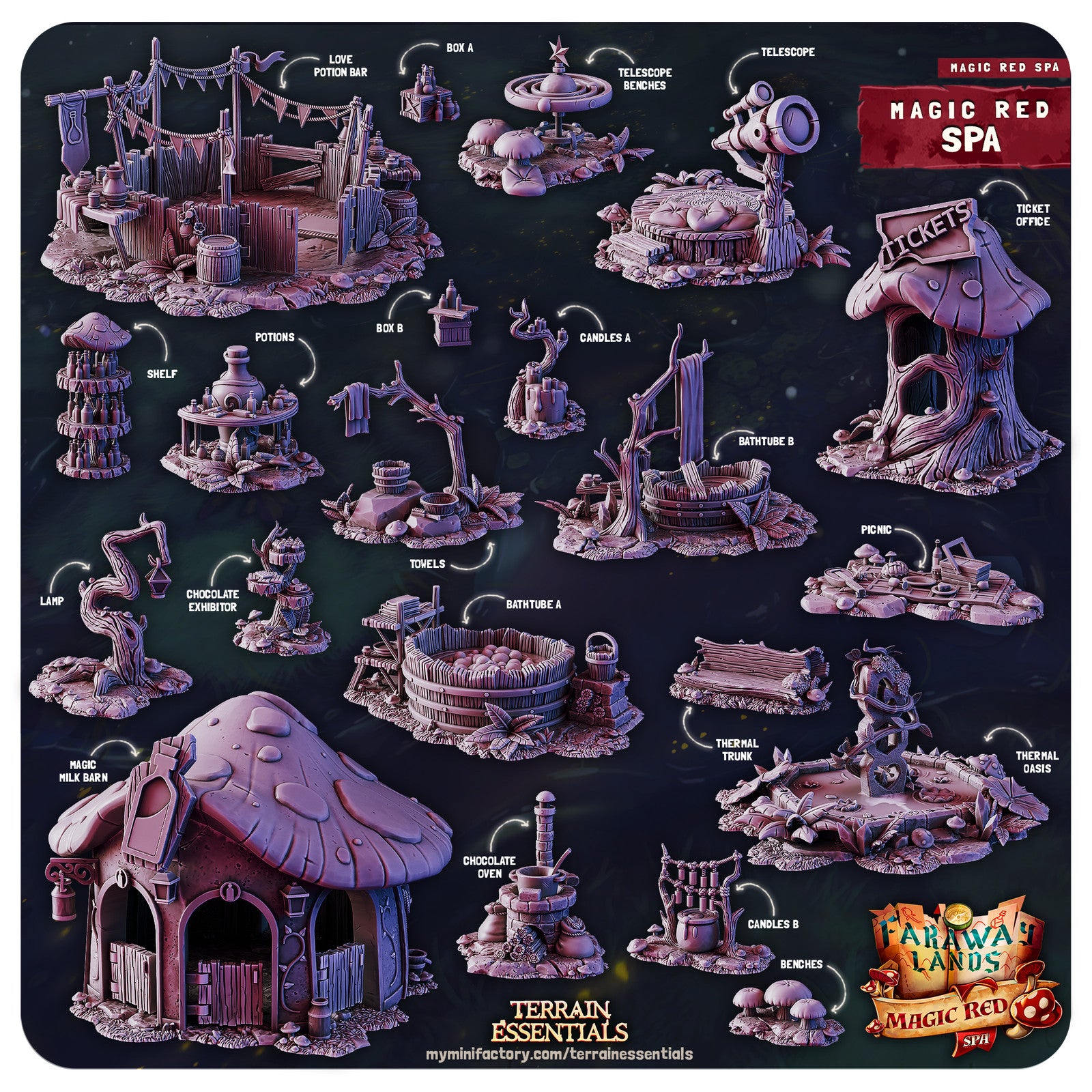 Red Magic Spa Set