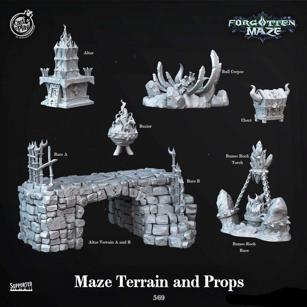 Maze Terrain and Props Forgotten Maze