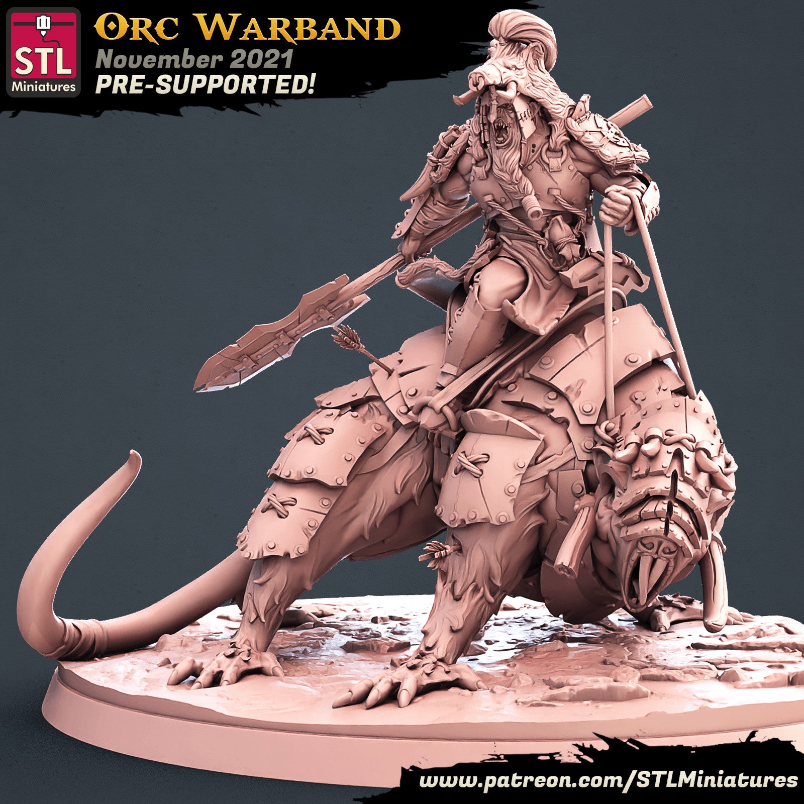 Orc javelin throwers miniatures