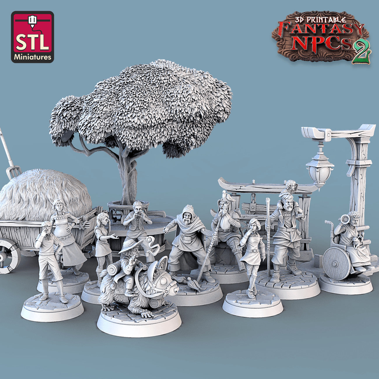 Townsfolk Vol 2 28mm resin miniature set