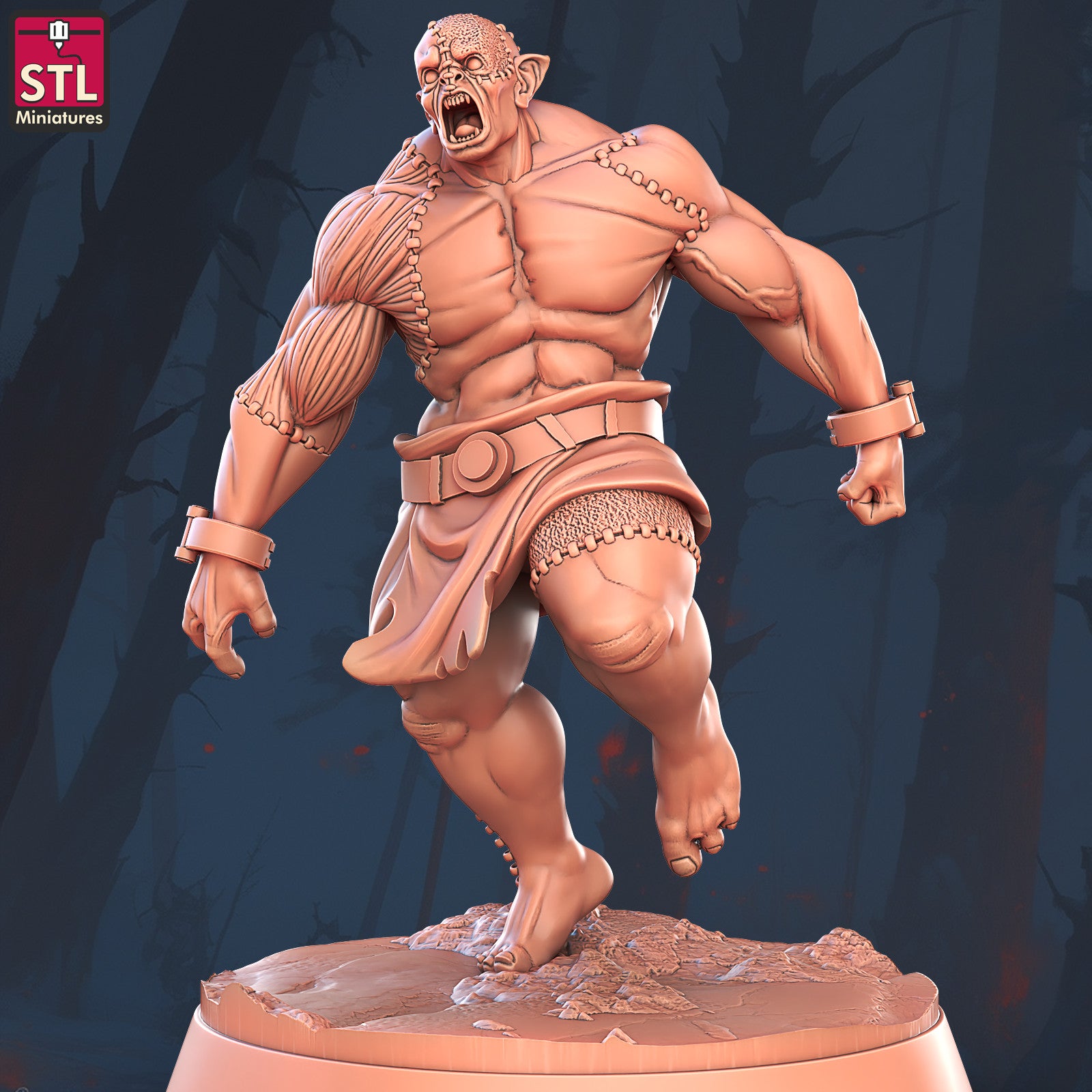 Flesh Golem 28mm resin miniature