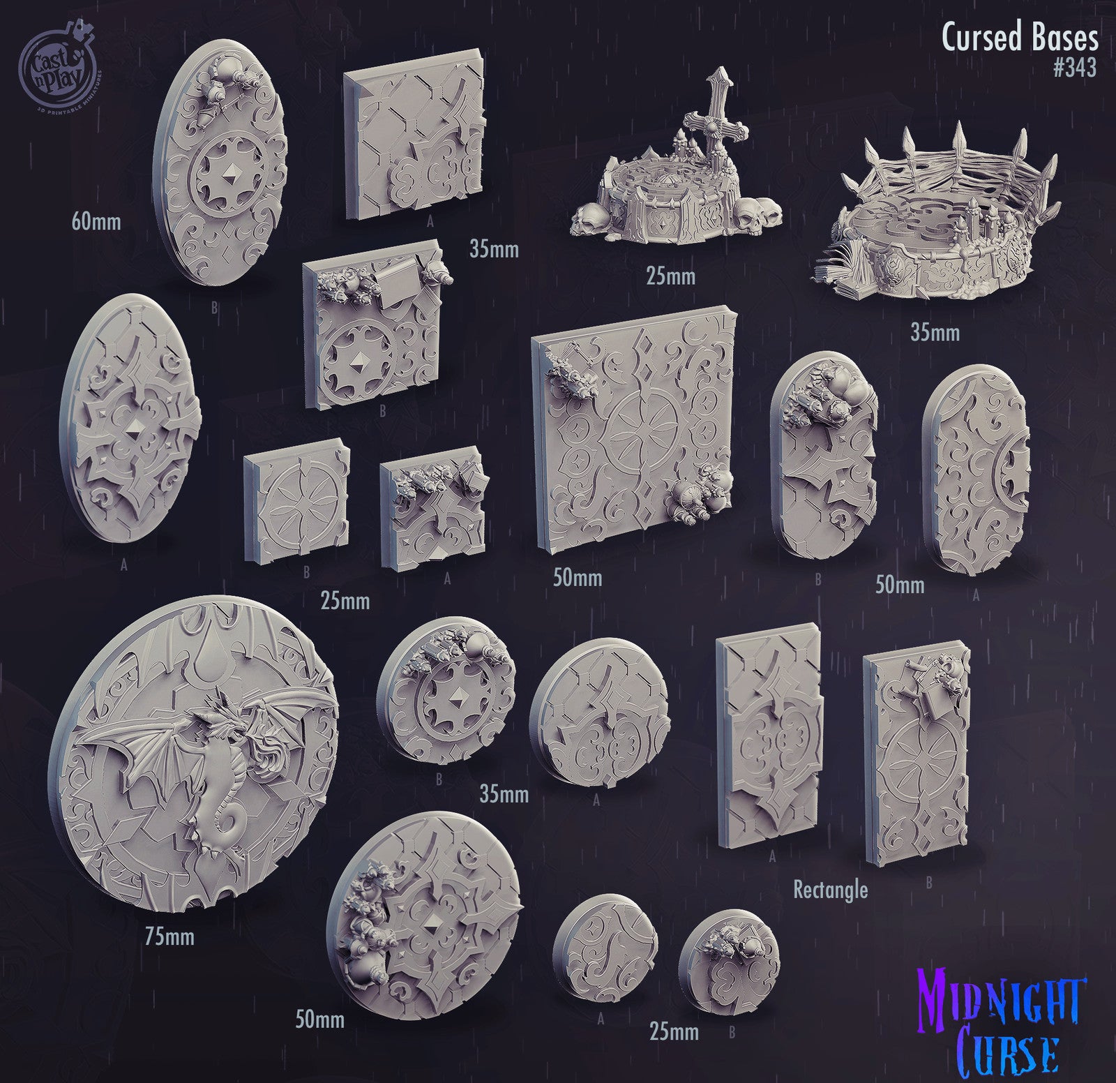 Cast n Play Cursed Bases Set